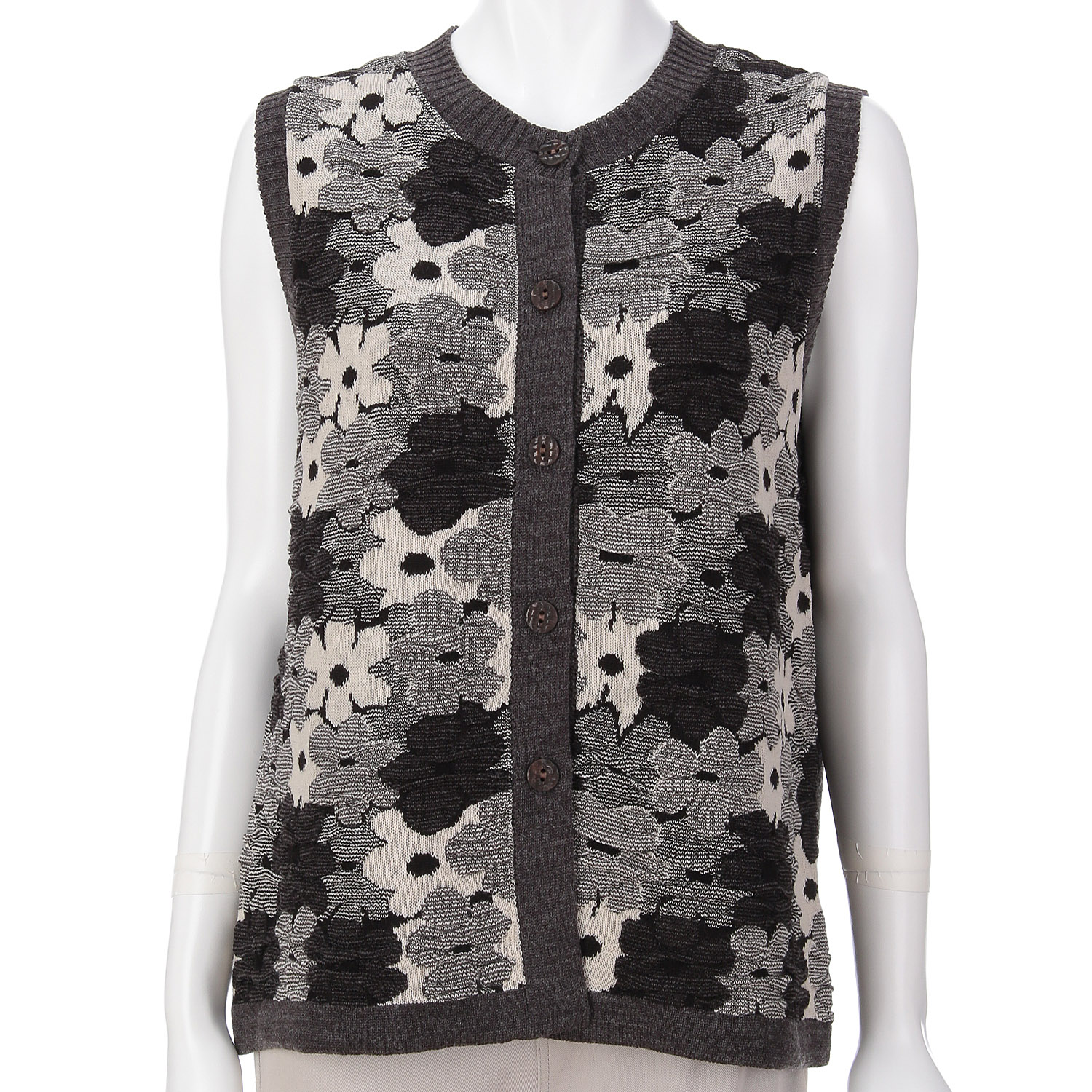 【Insta Live】花柄ジャガードベスト - 画像1