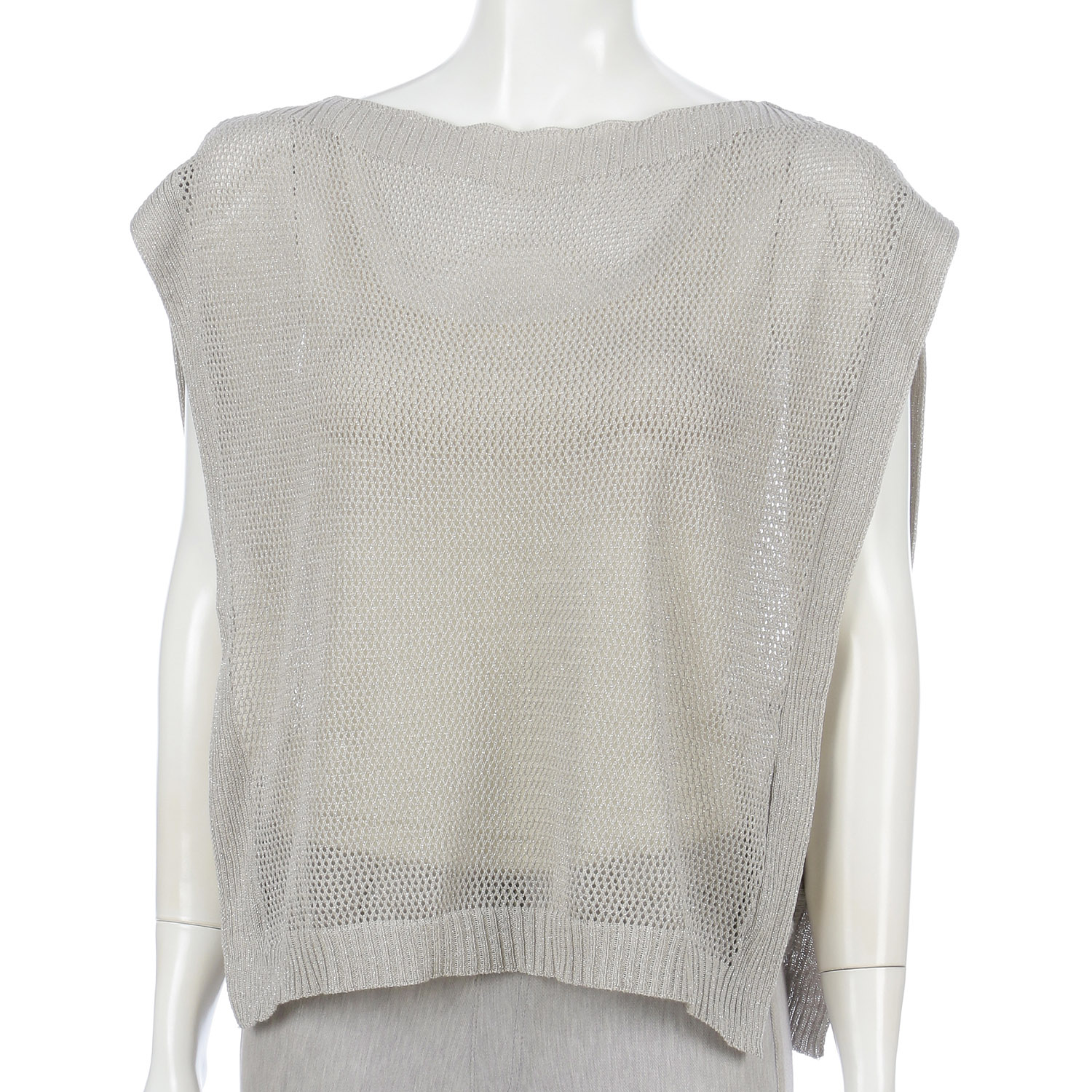 ラメメッシュベスト