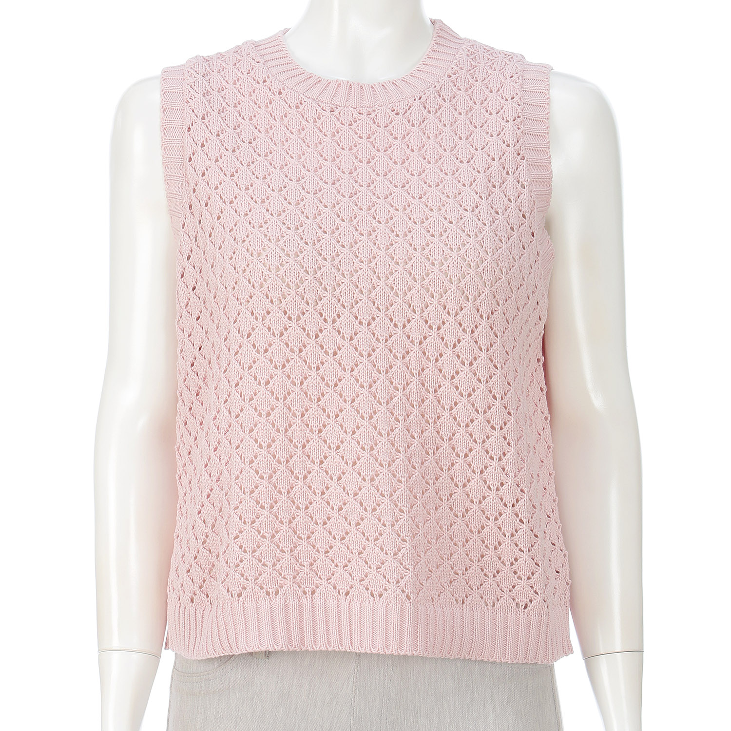 透かし柄ベスト - 画像4