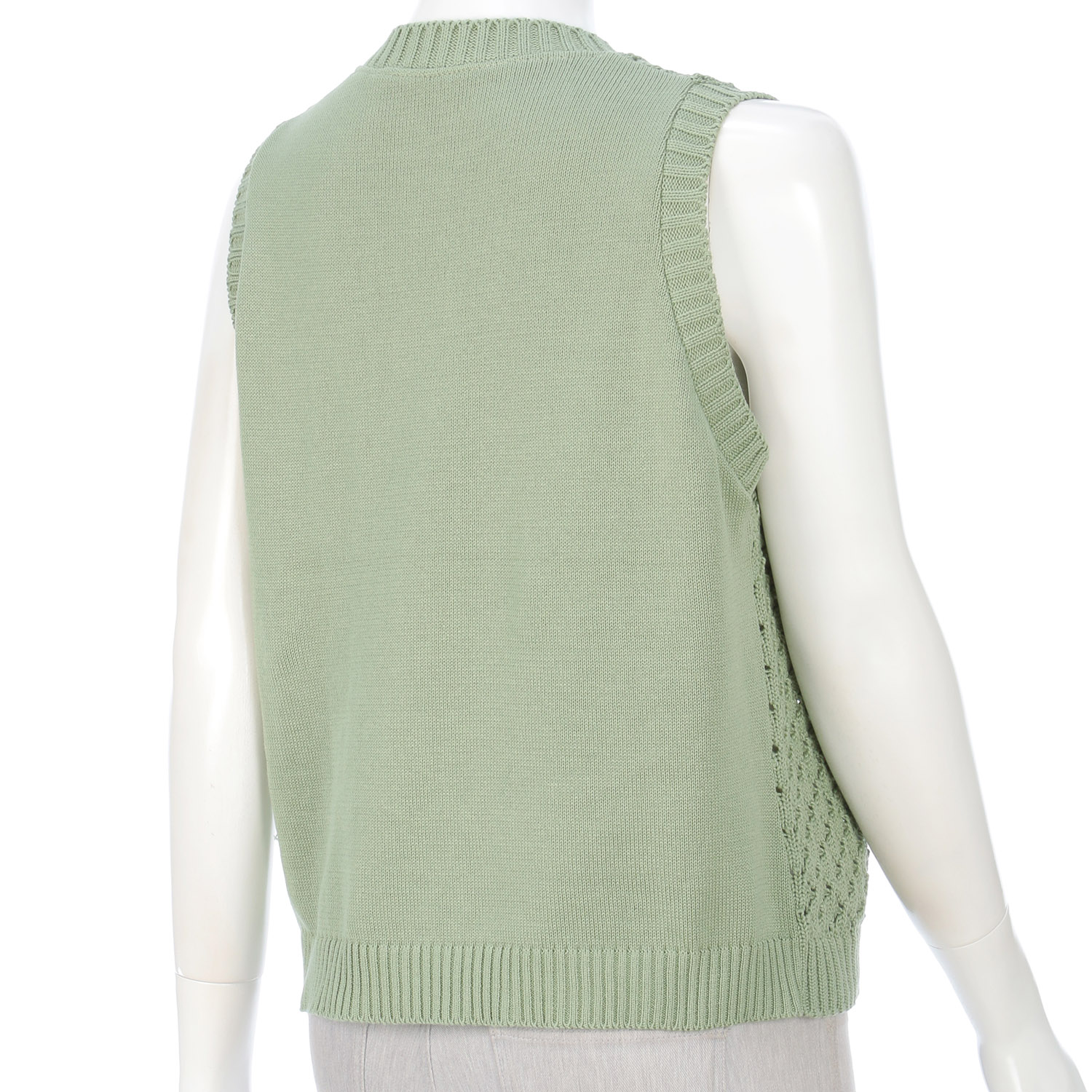 透かし柄ベスト - 画像6