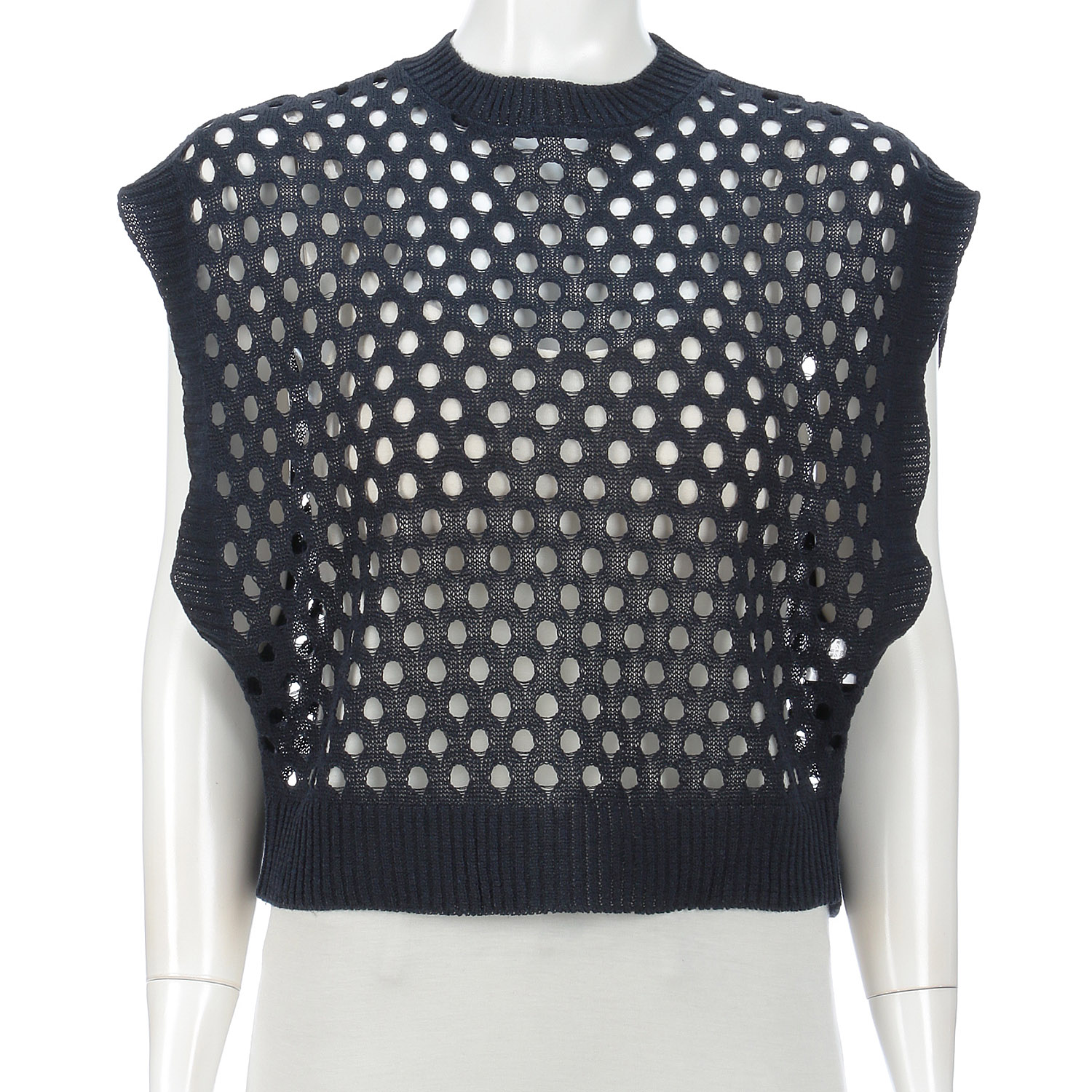 麻混穴あきベスト - 画像11