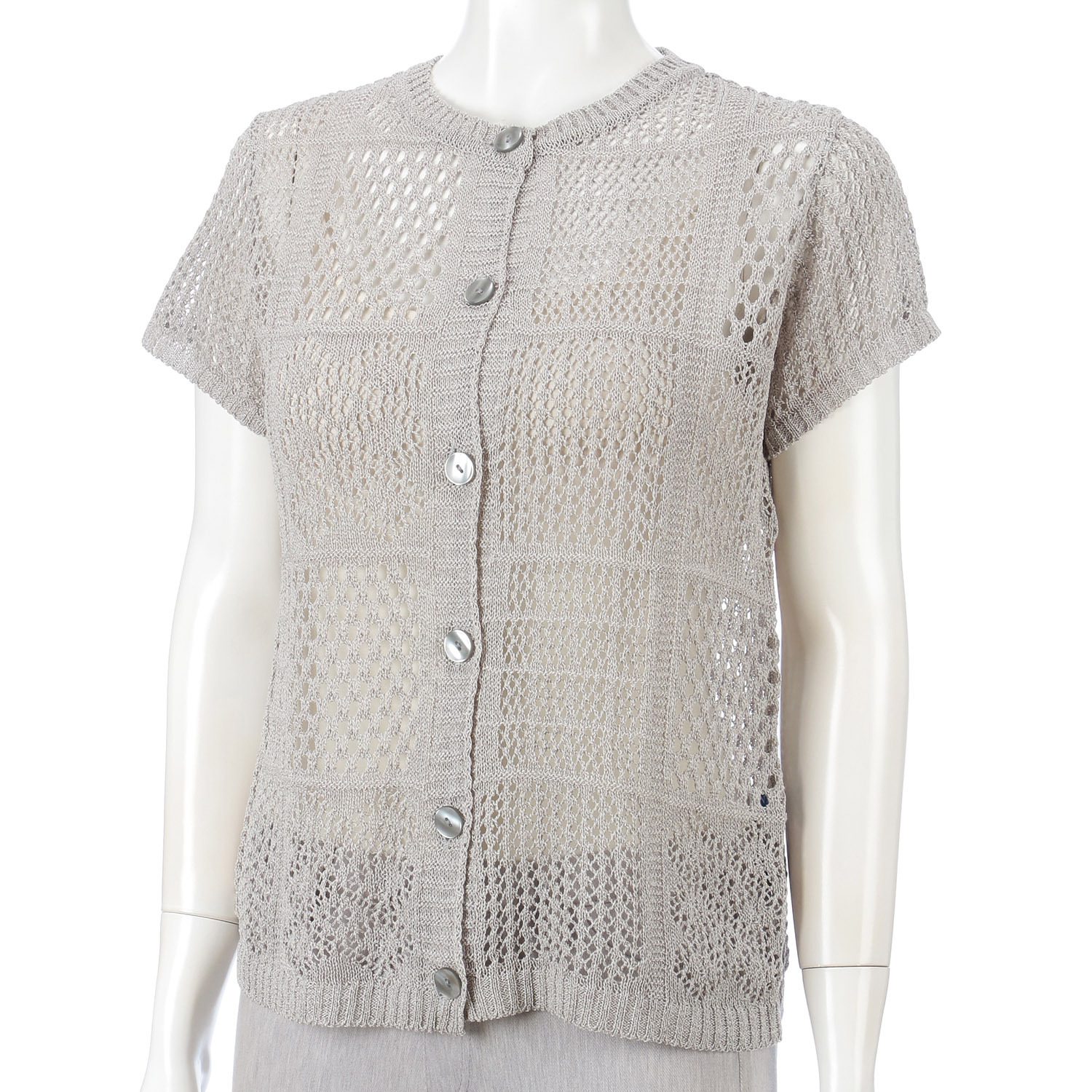 透かし前開きベスト - 画像2