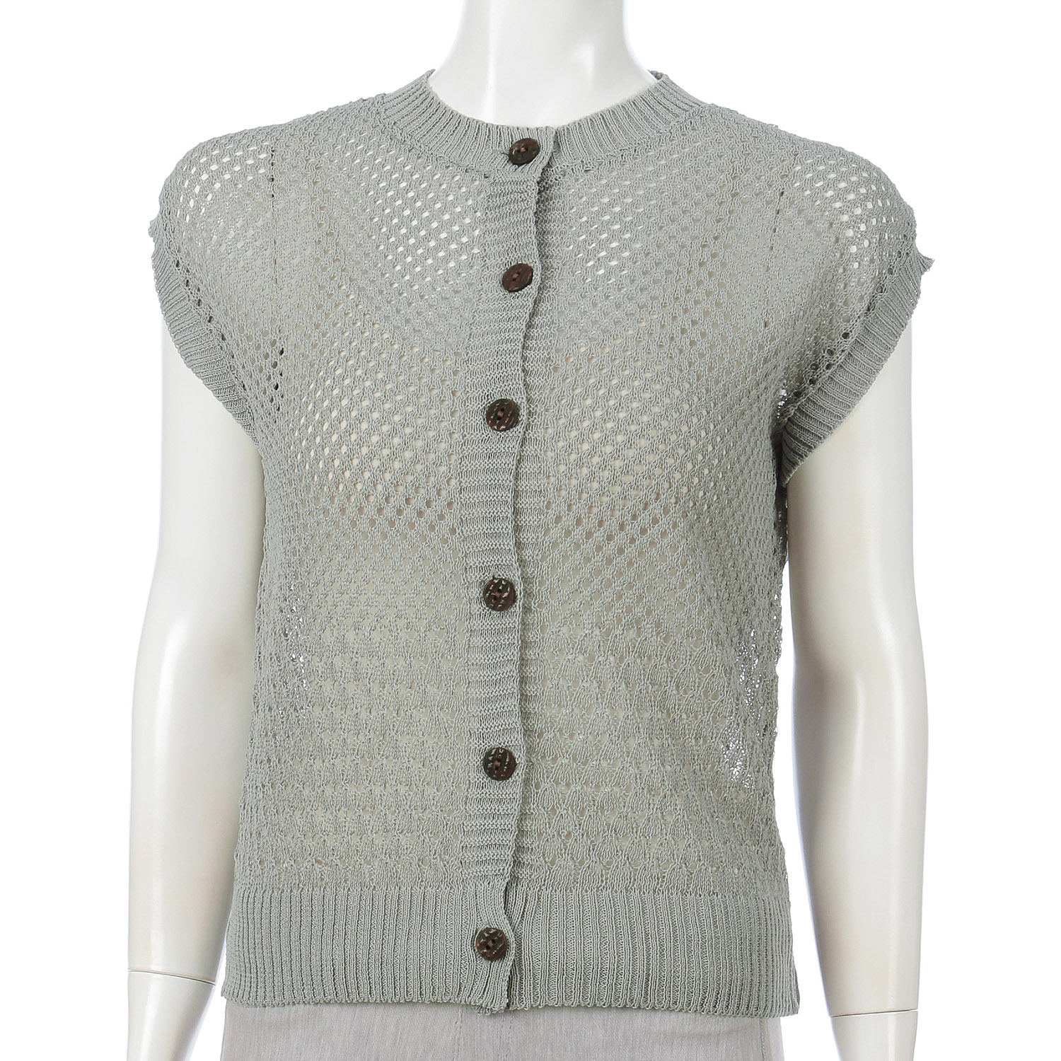 メッシュ前開きベスト