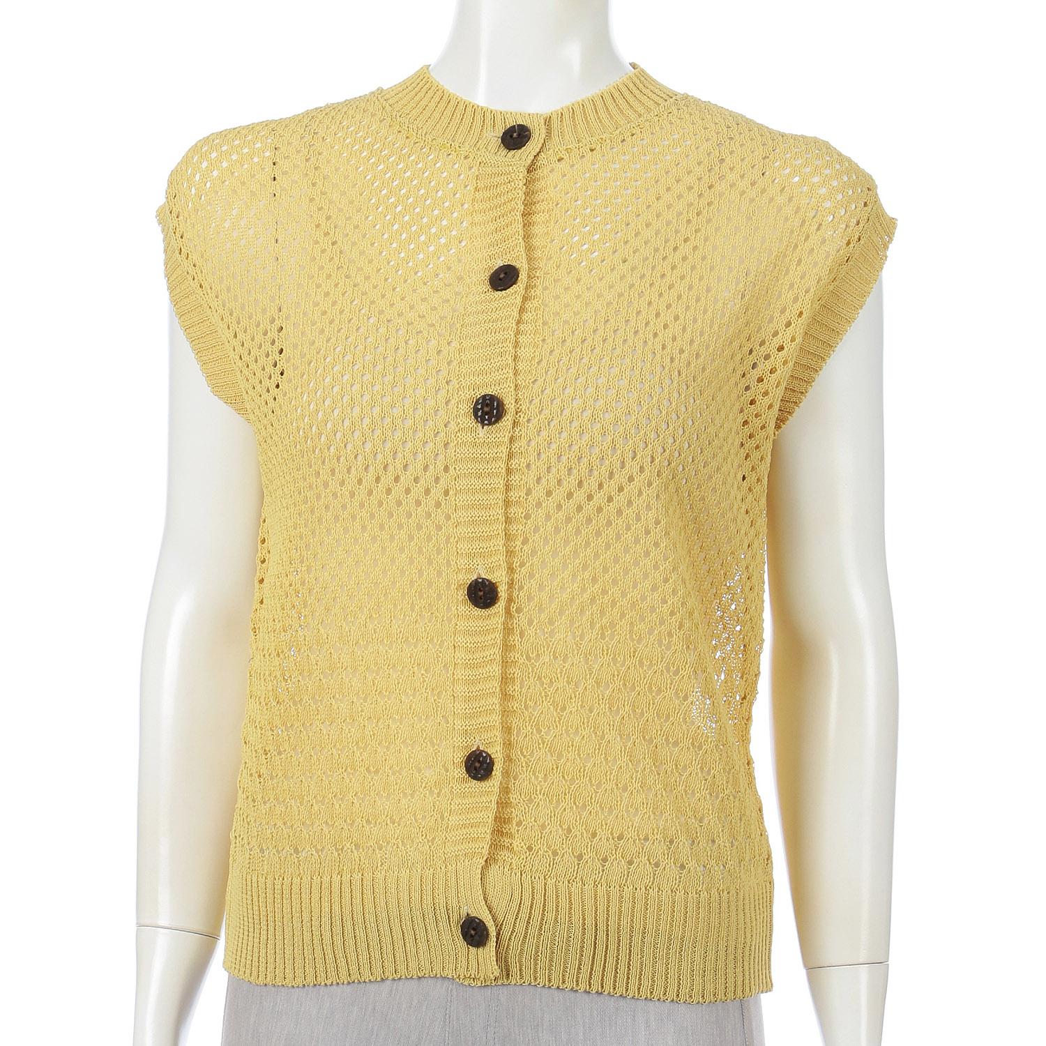 メッシュ前開きベスト