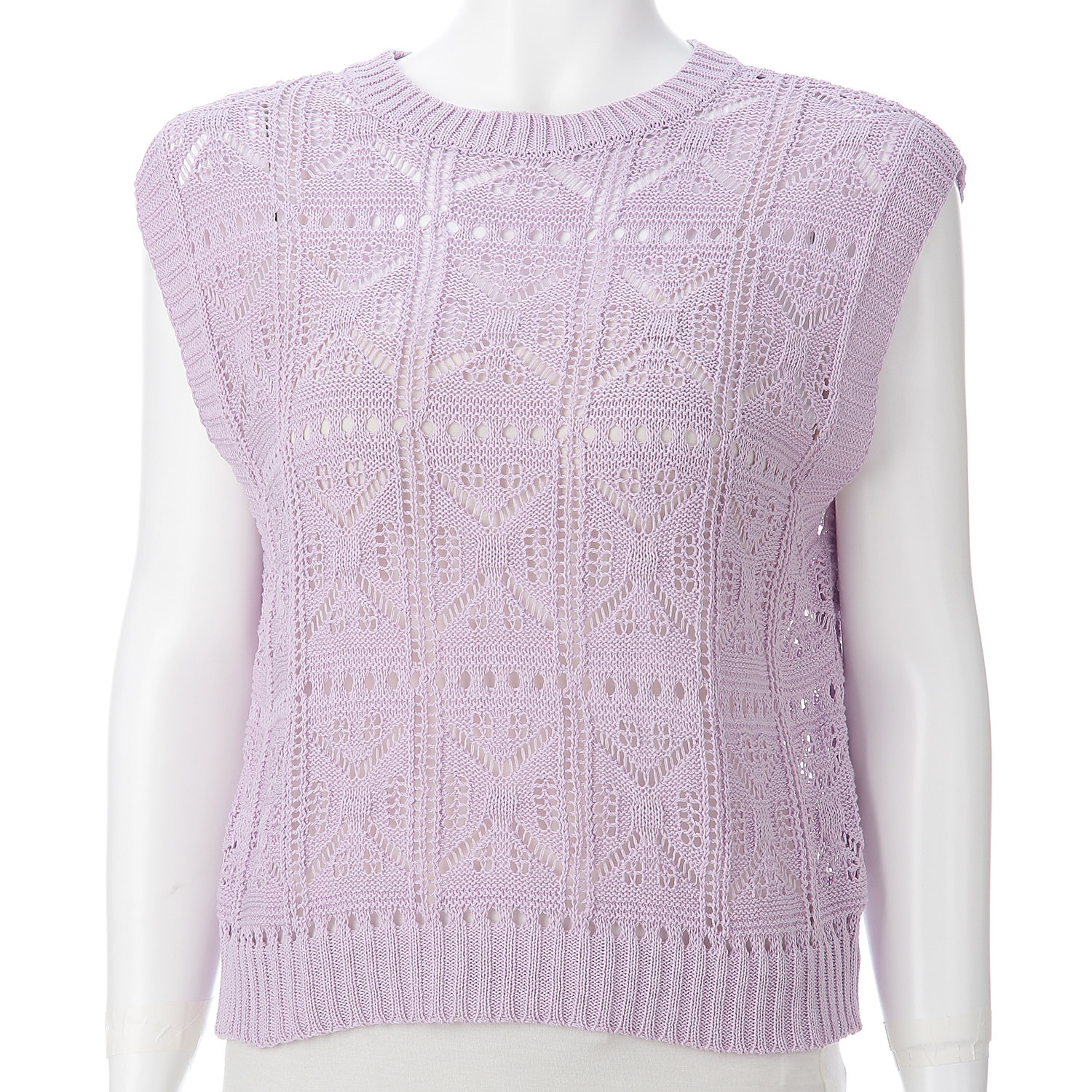 透かし柄2WAYベスト