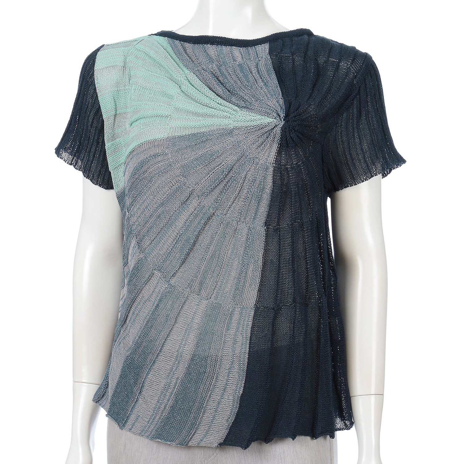 渦巻き丸首ベスト - 画像7