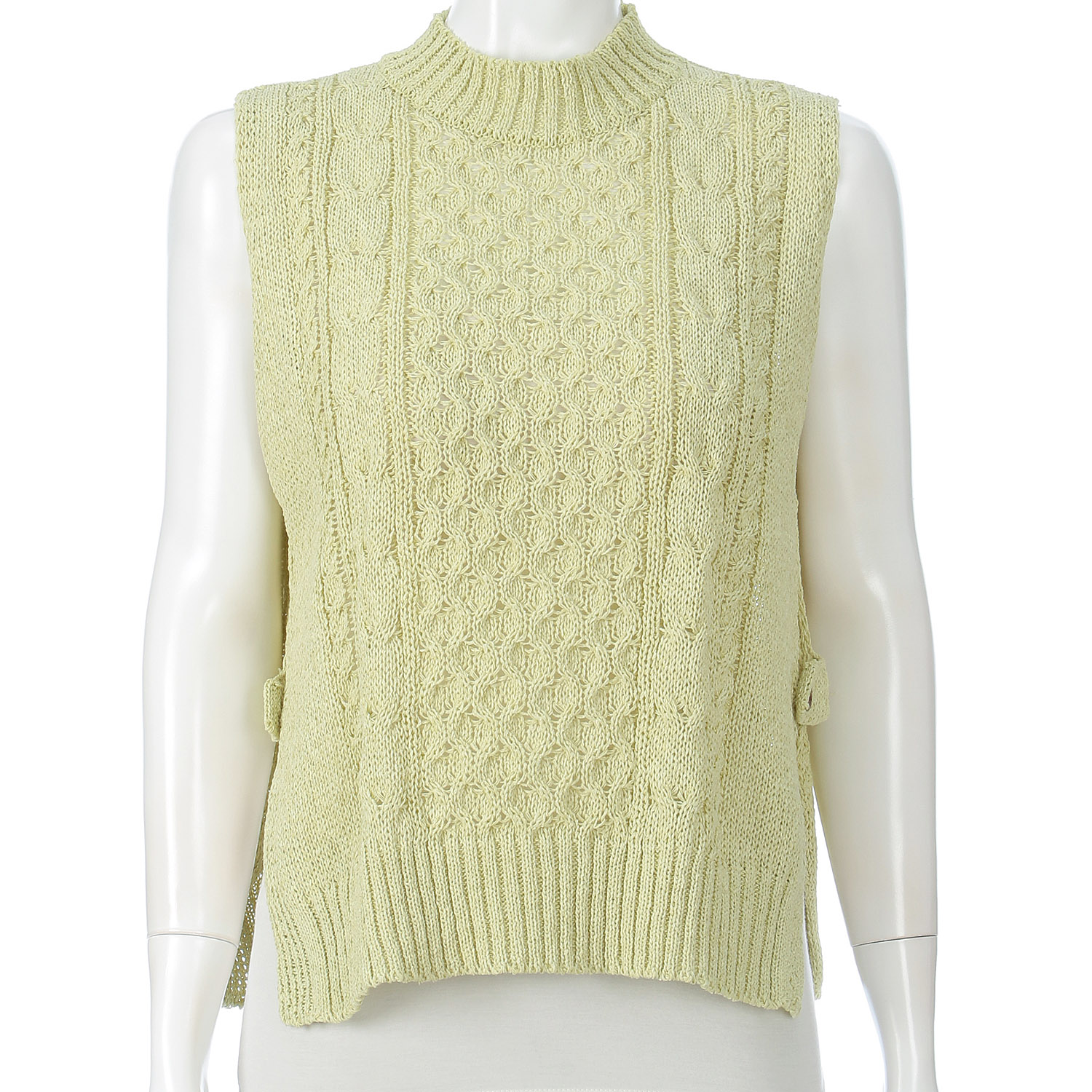 和紙脇ボタンベスト - 画像5