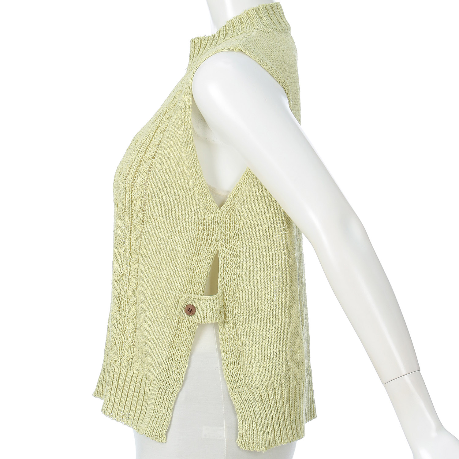 和紙脇ボタンベスト - 画像6