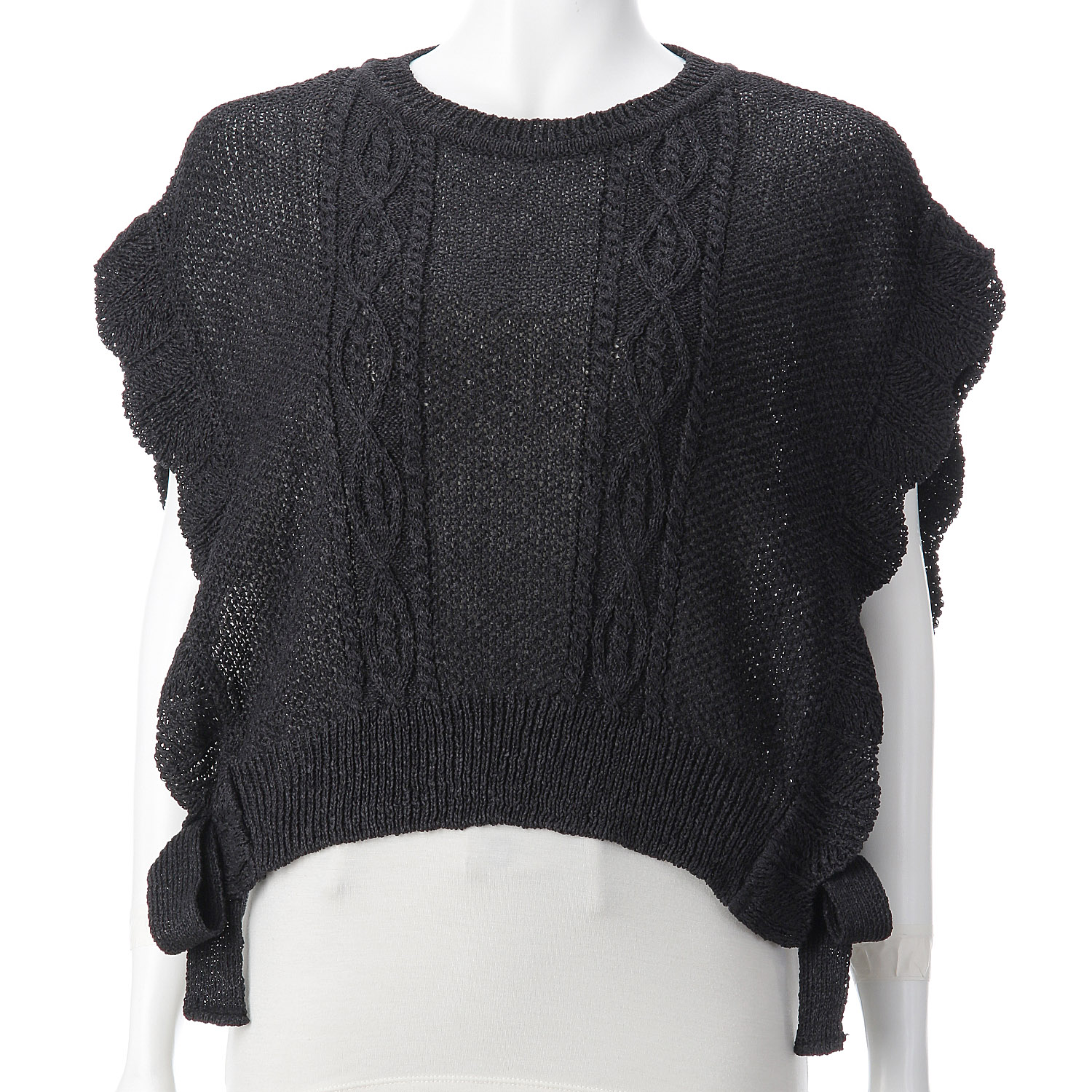 サイドリボン付きベスト - 画像2