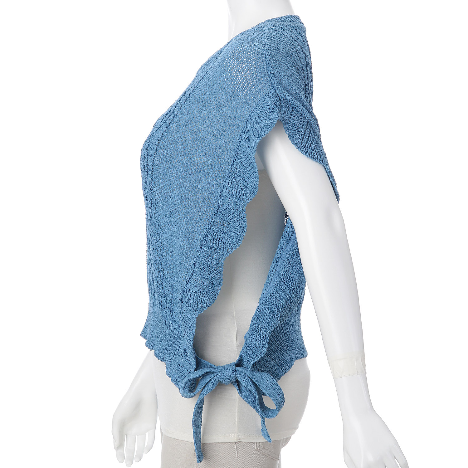 サイドリボン付きベスト - 画像5