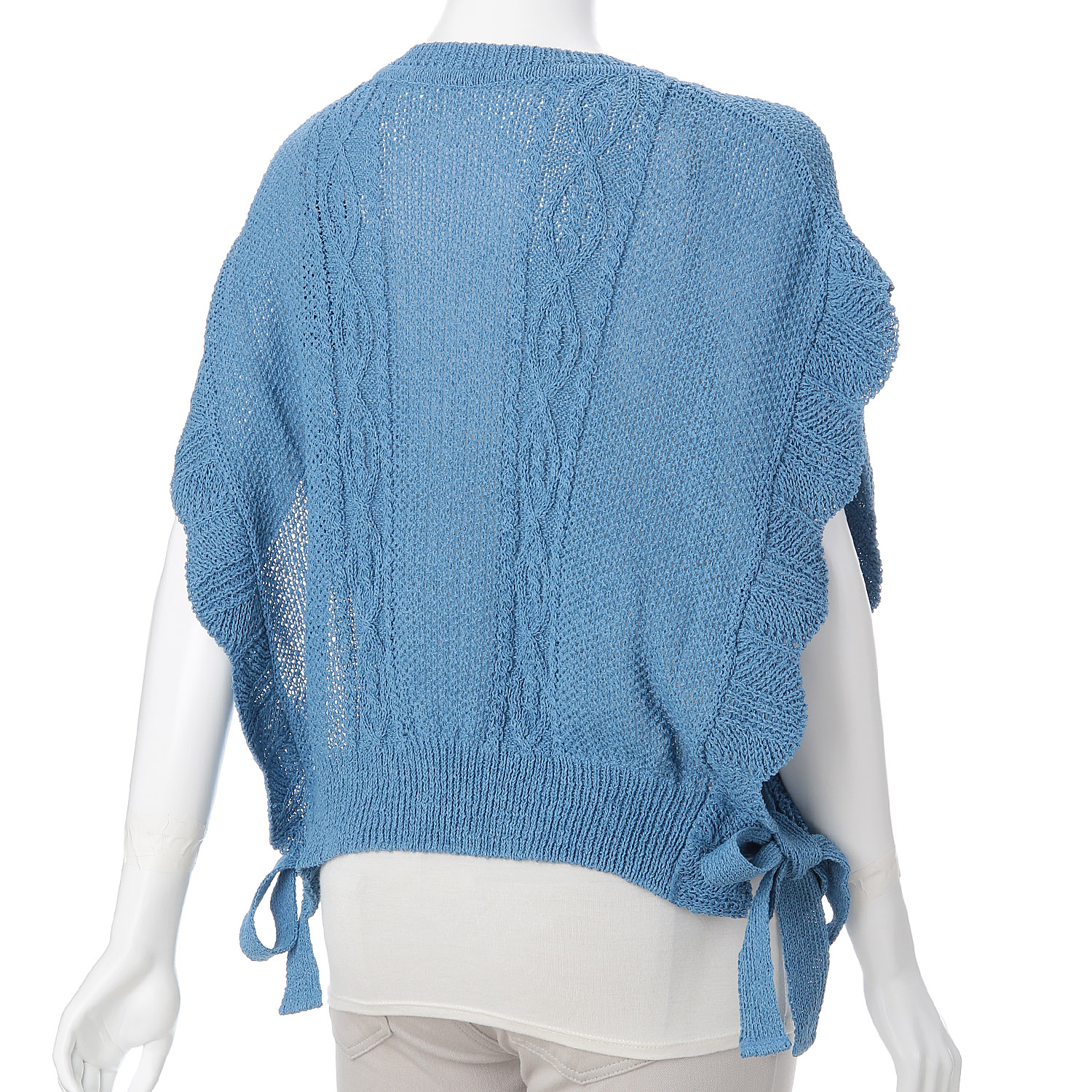 サイドリボン付きベスト - 画像6