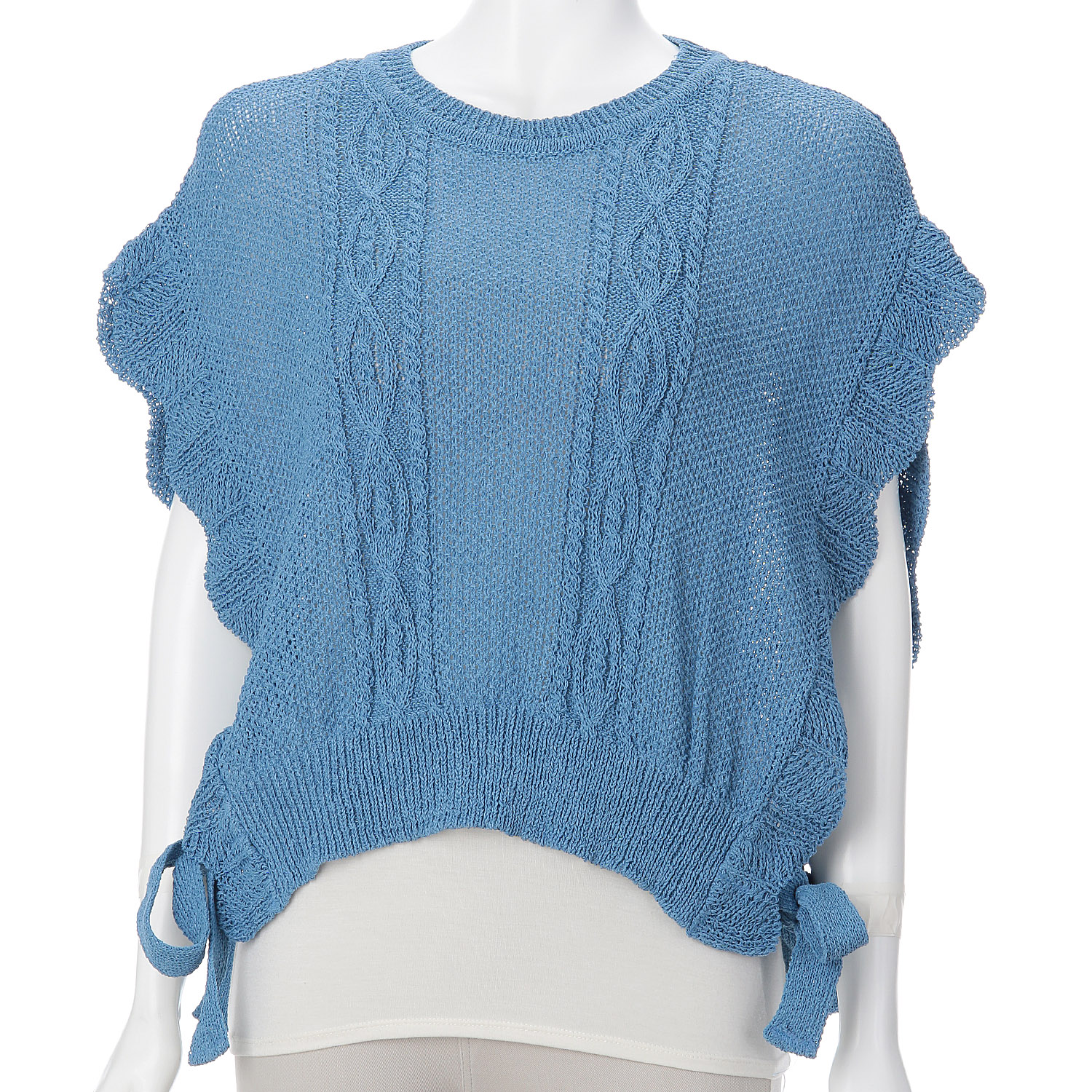 サイドリボン付きベスト