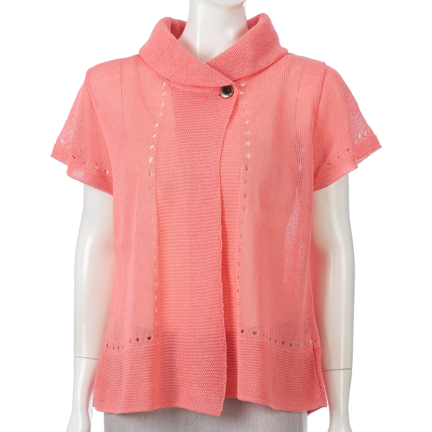 和紙ポリへちま衿キャップベスト