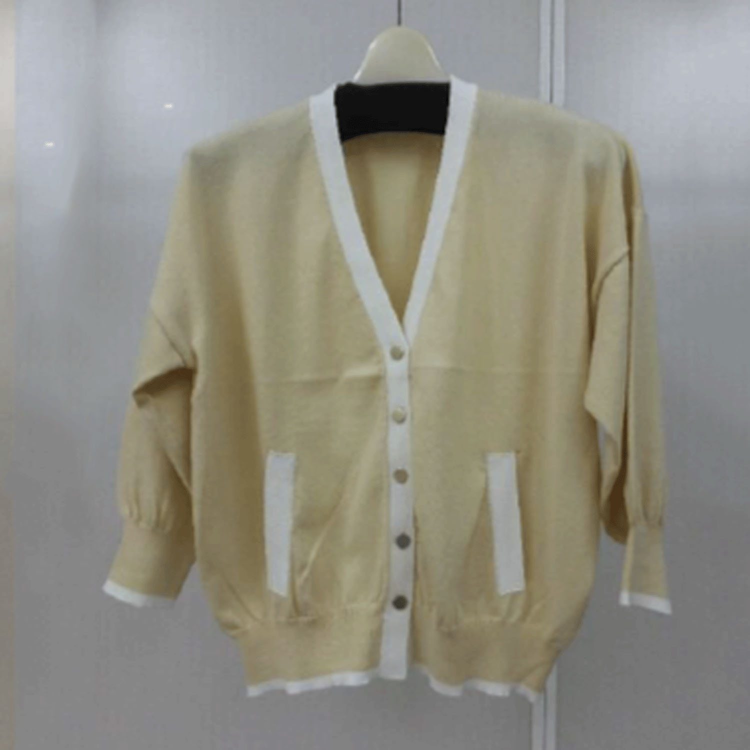 配色カーディガン - 画像5