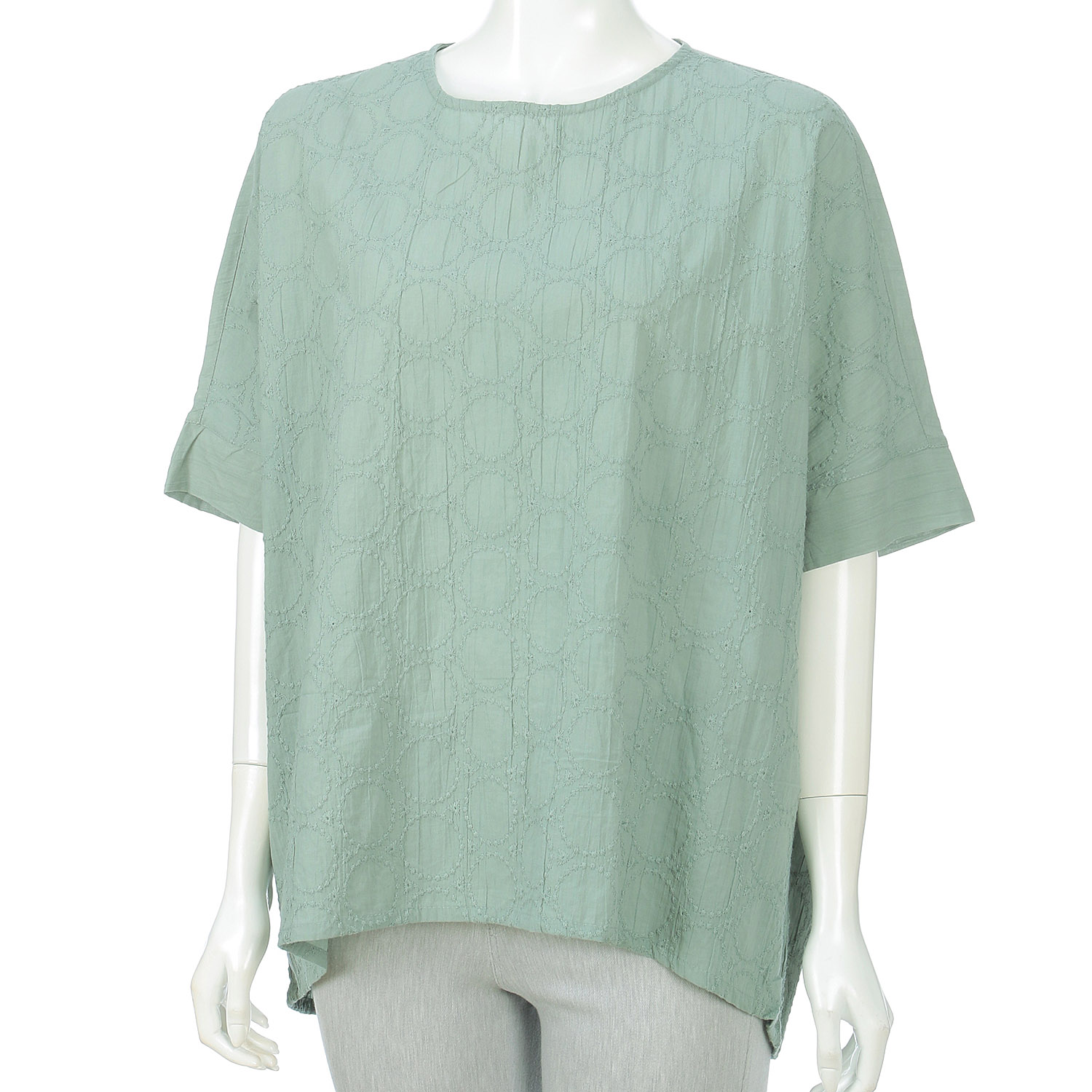 サークル刺繍プルオーバー - 画像1