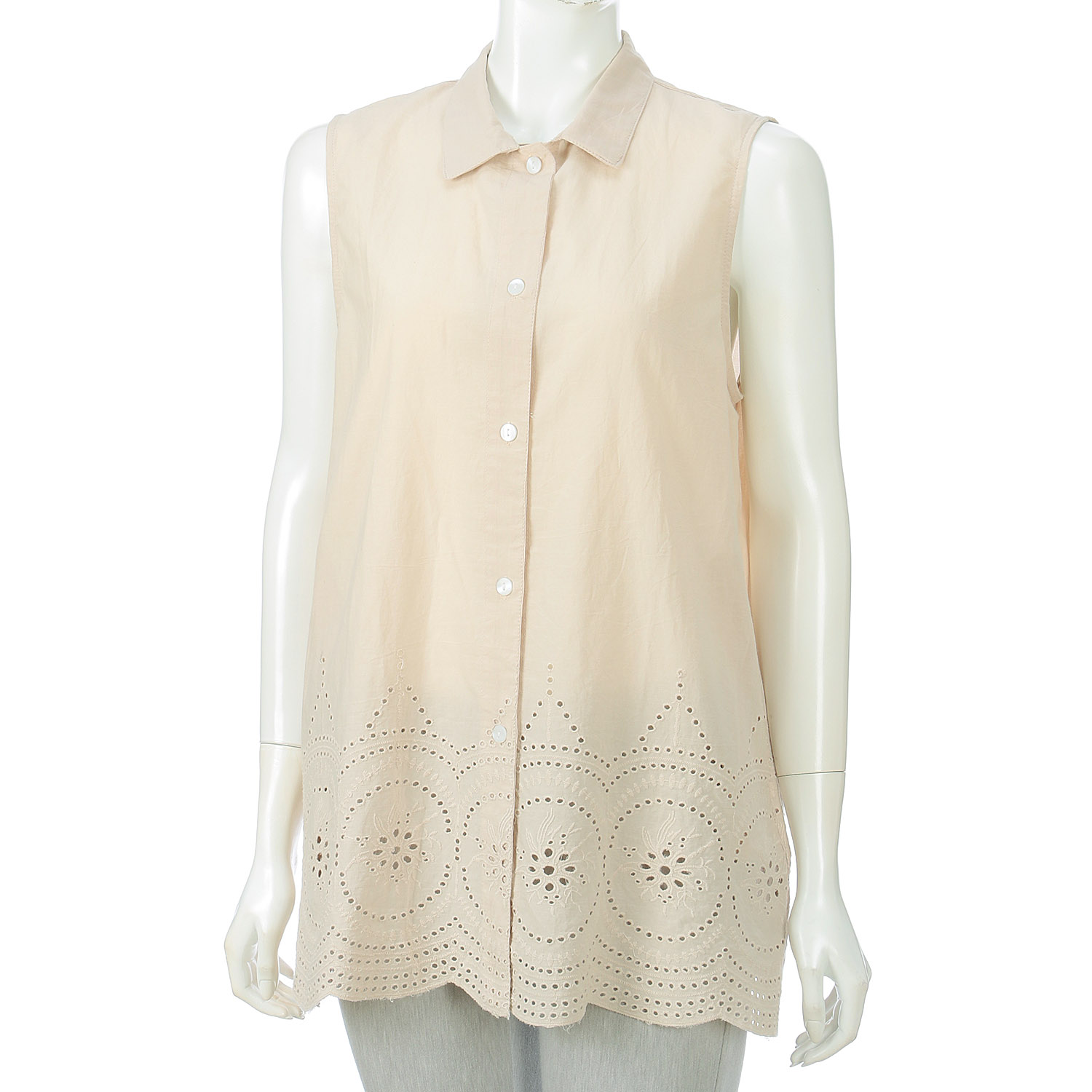 スカラップレースベスト - 画像2