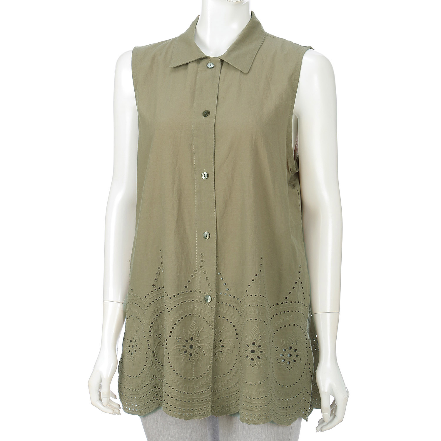 スカラップレースベスト - 画像5