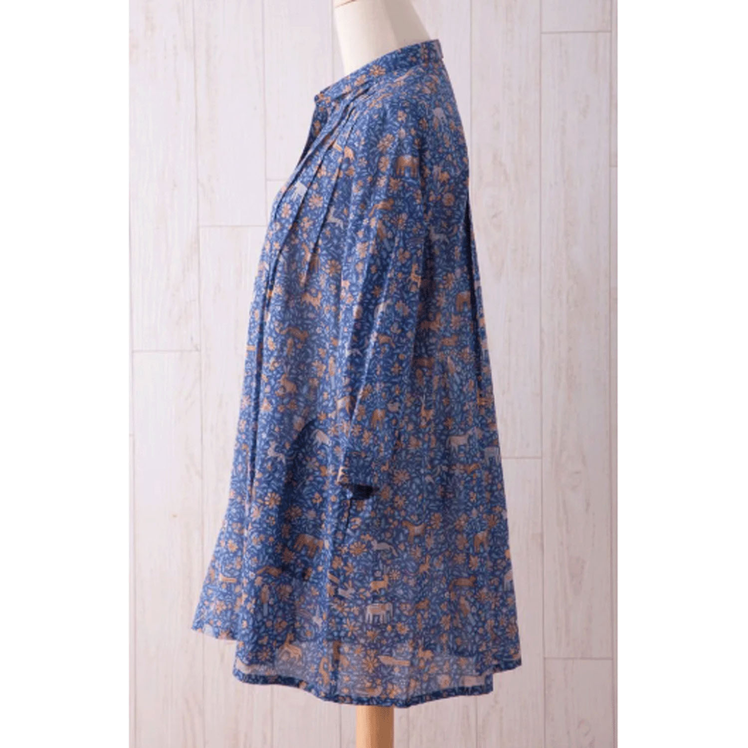 【ETONET限定】シルクロード シャツ襟タックブラウス - 画像10