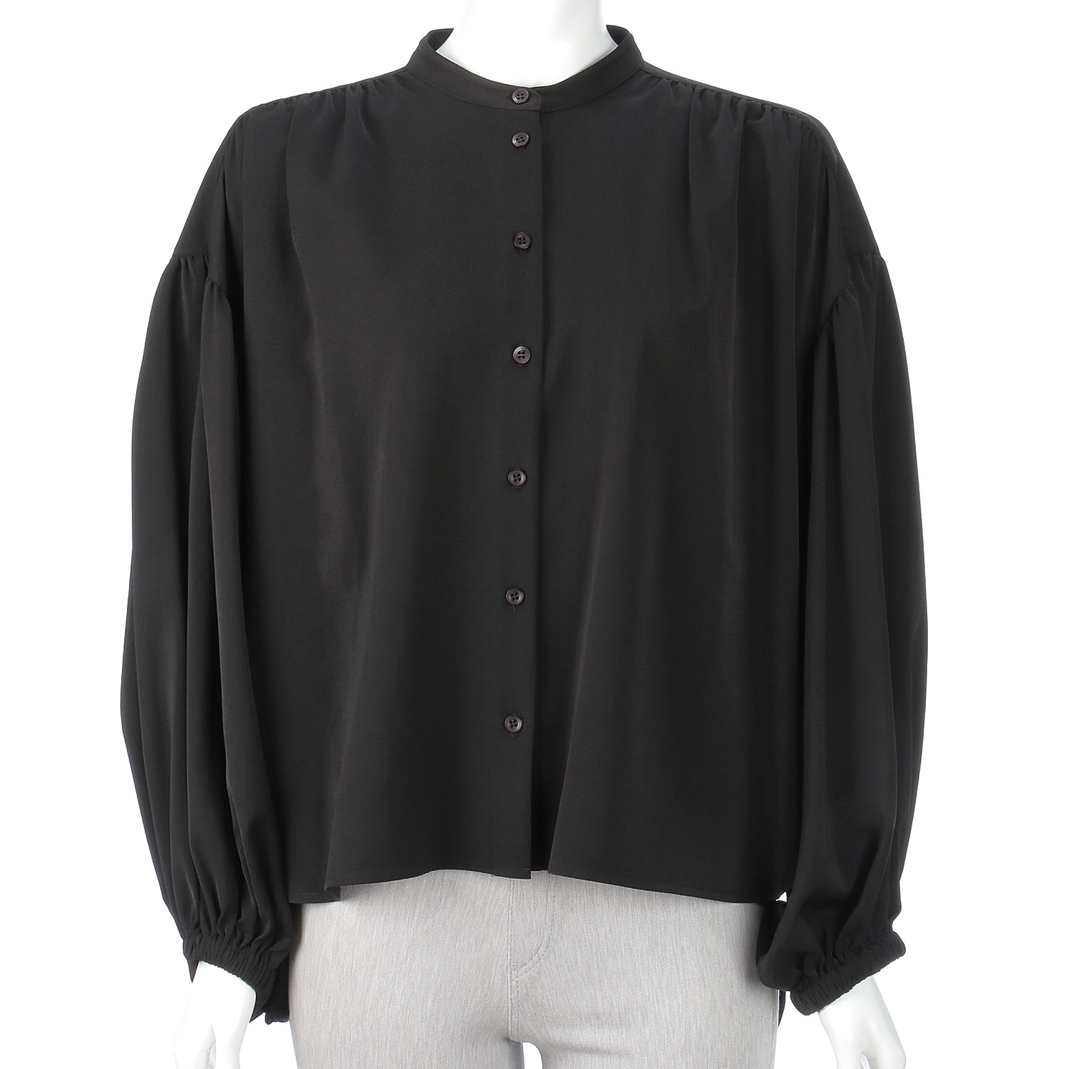 【＋me】ボリューム袖ギャザーブラウス - 画像2