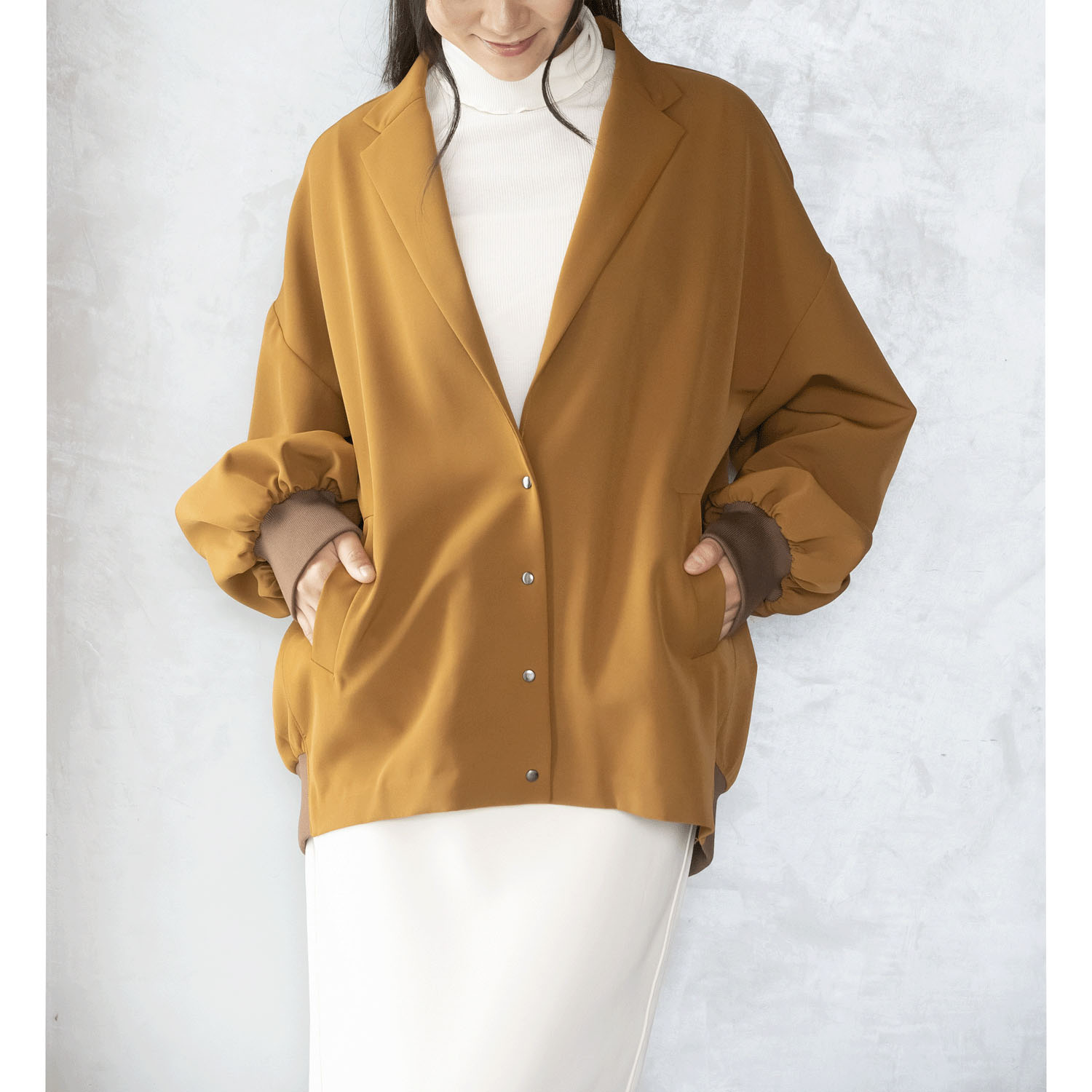 【＋me】リブ使いジャケット - 画像7