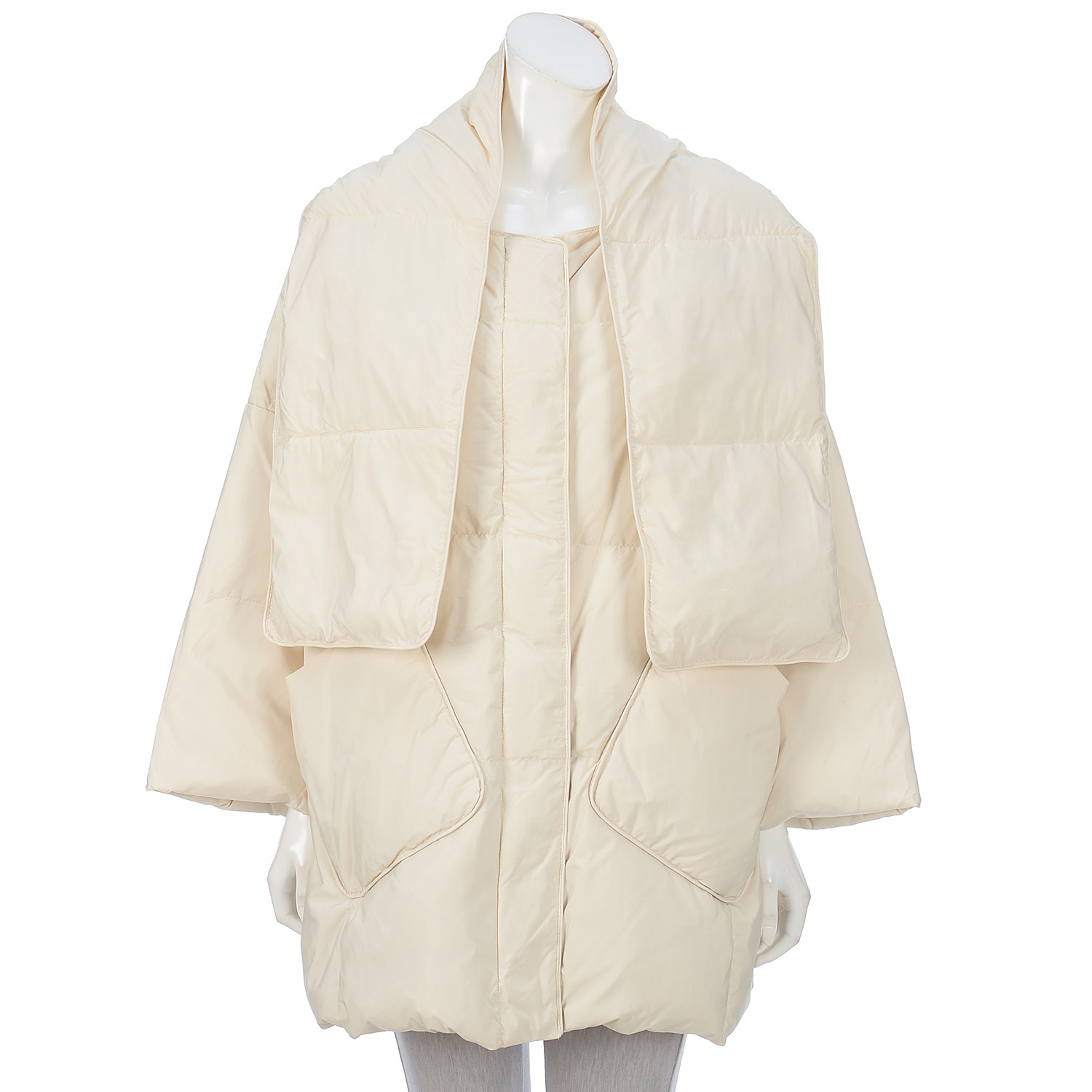 マフラー付ダウンコート - 画像2