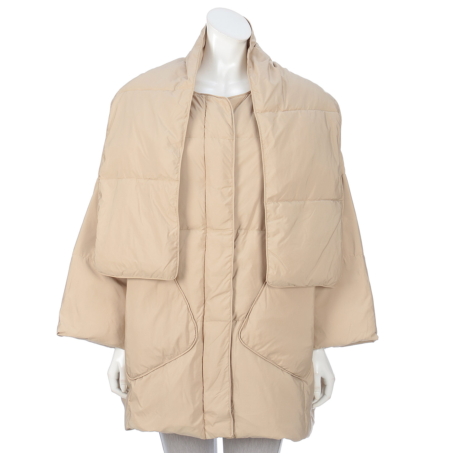 マフラー付ダウンコート - 画像3