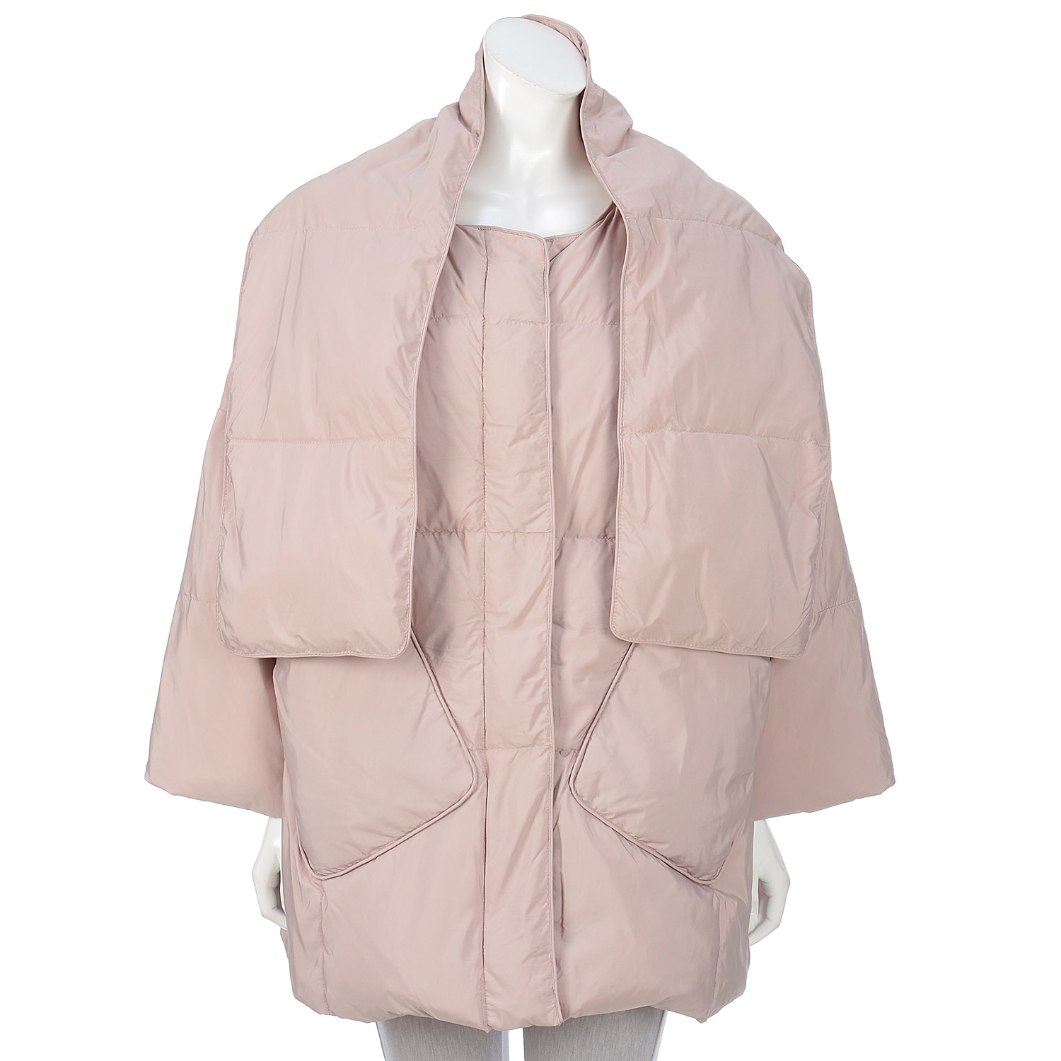 マフラー付ダウンコート - 画像1