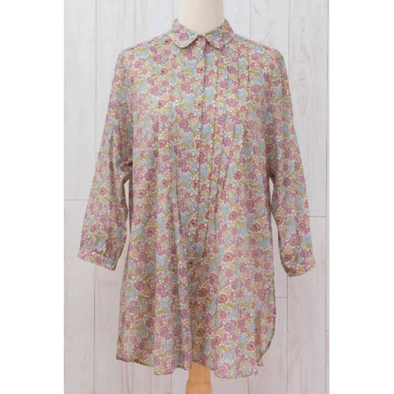 【ETONET限定】シルクロード 前ピンタックシャツチュニック ソグド - 画像9