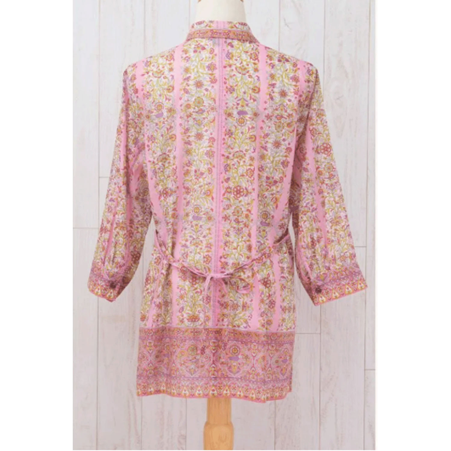 【ETONET限定】シルクロード シャツ襟八分袖チュニックブラウス ブルサ - 画像11