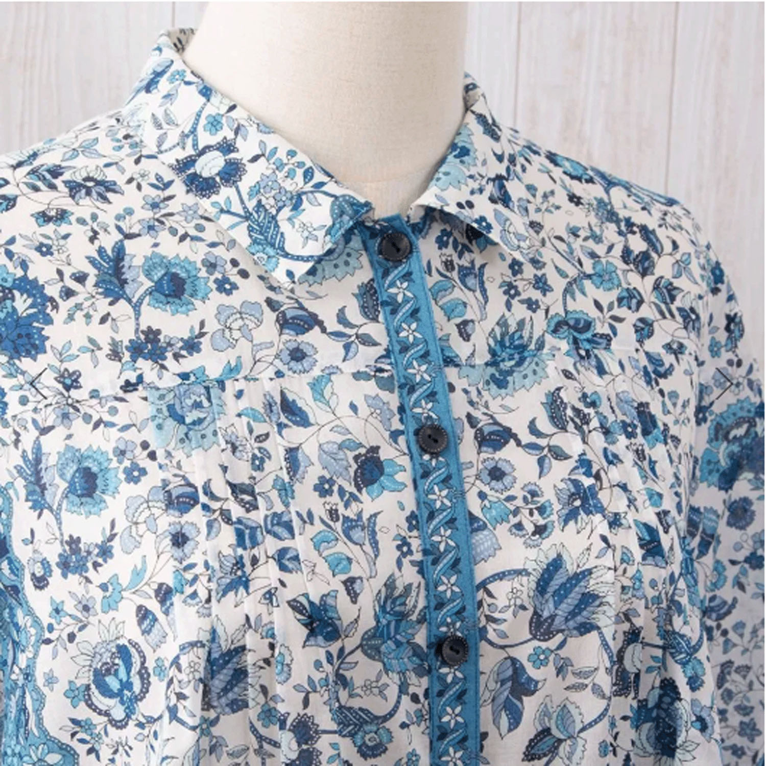 【ETONET限定】シルクロード 前身頃ピンタックポケット付チュニック ヴァタビア - 画像14