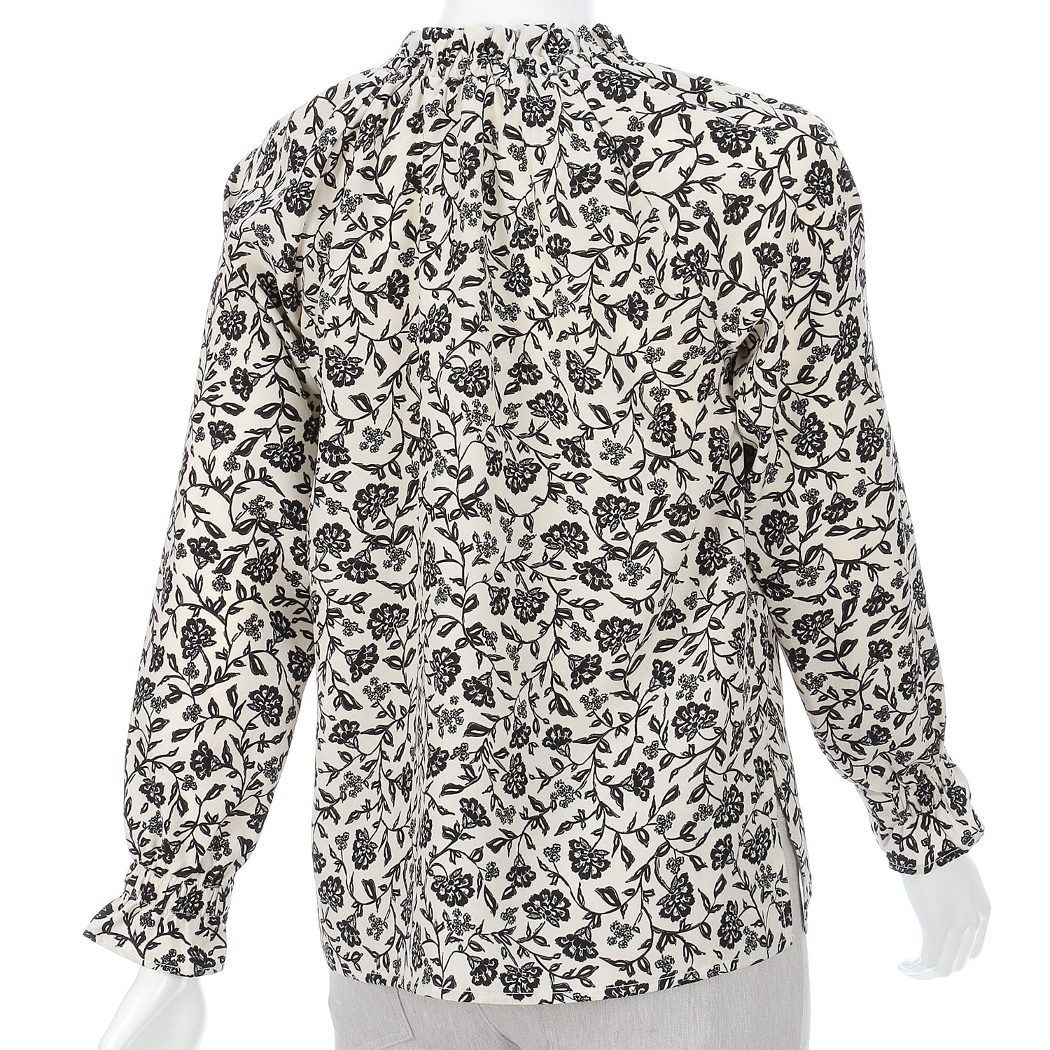 LAPIS ROUGE ボタニカル柄ブラウス - 画像5