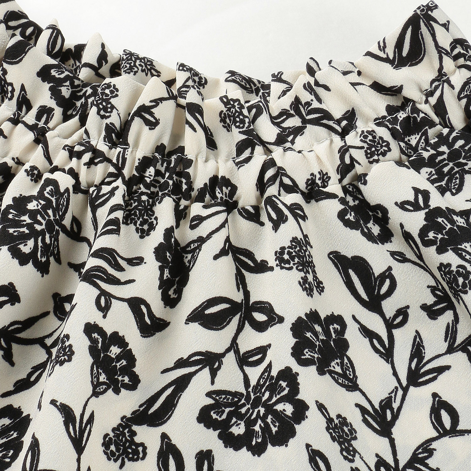 LAPIS ROUGE ボタニカル柄ブラウス - 画像6