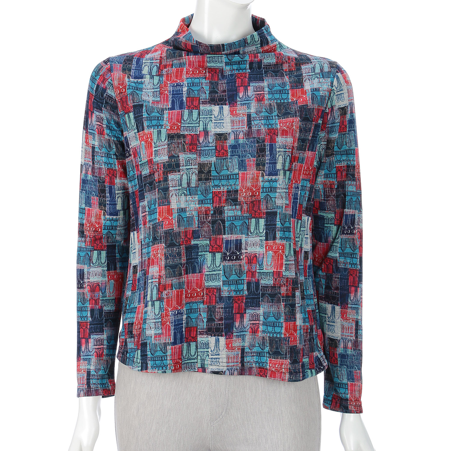 LAPIS ROUGE 古城柄プルオーバー - 画像4