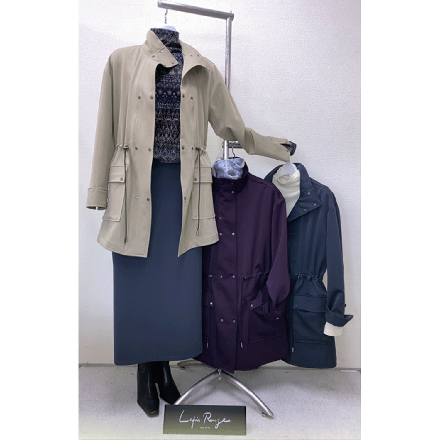 LAPIS ROUGE ウエストドロストコート - 画像1