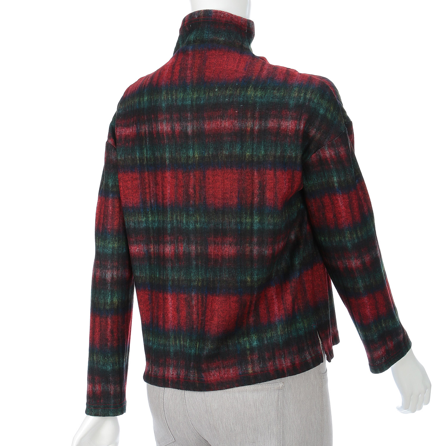 LAPIS ROUGE シャギーチェック柄プルオーバー - 画像3