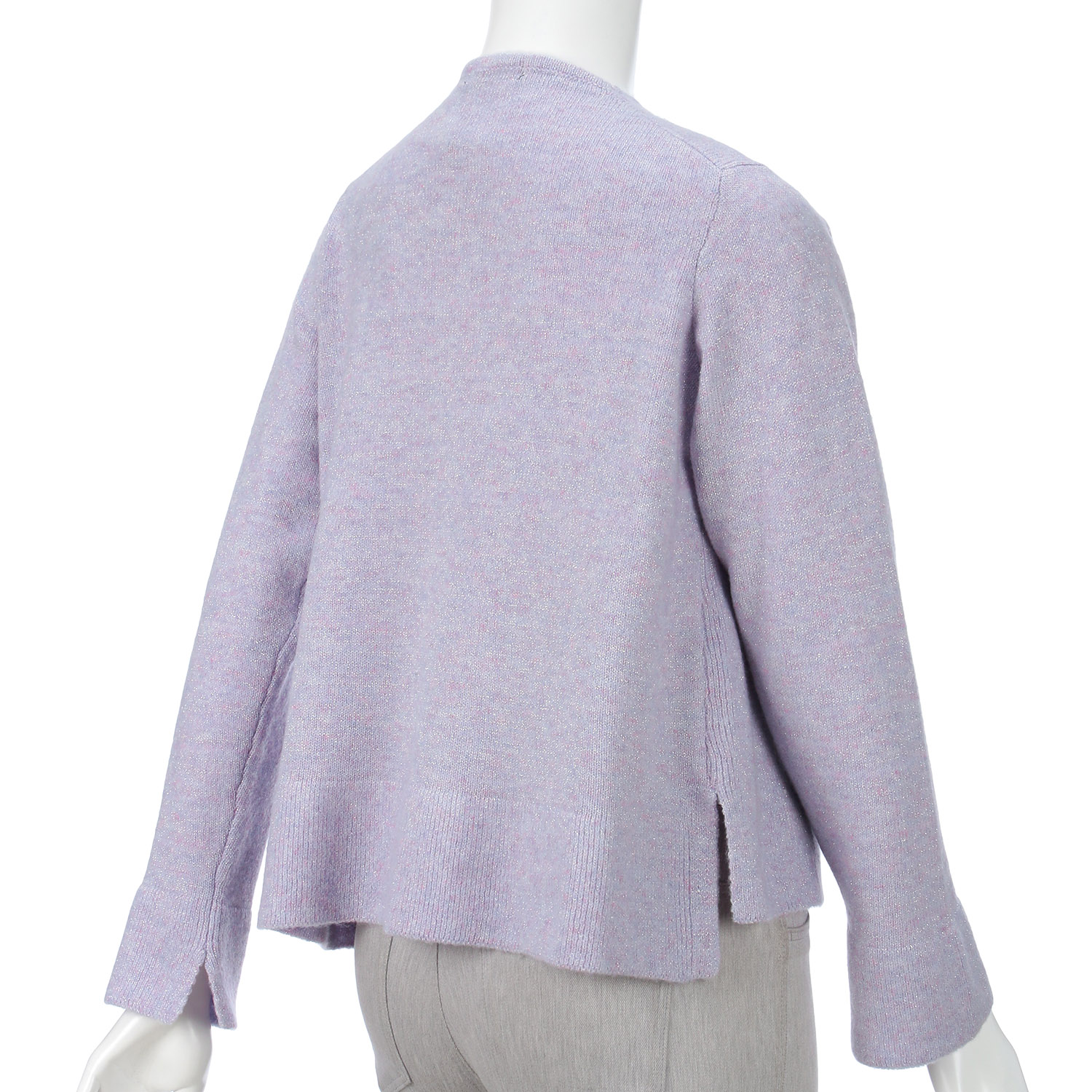 LAPIS ROUGE シルバーラメ混カーディガン - 画像8