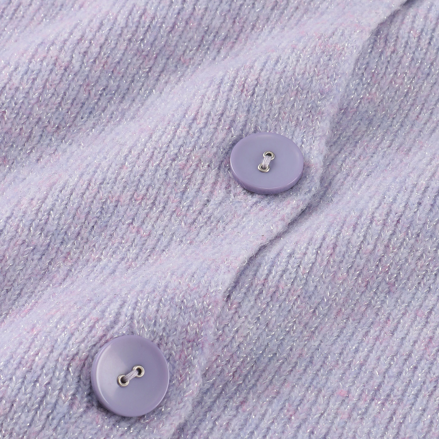 LAPIS ROUGE シルバーラメ混カーディガン - 画像9