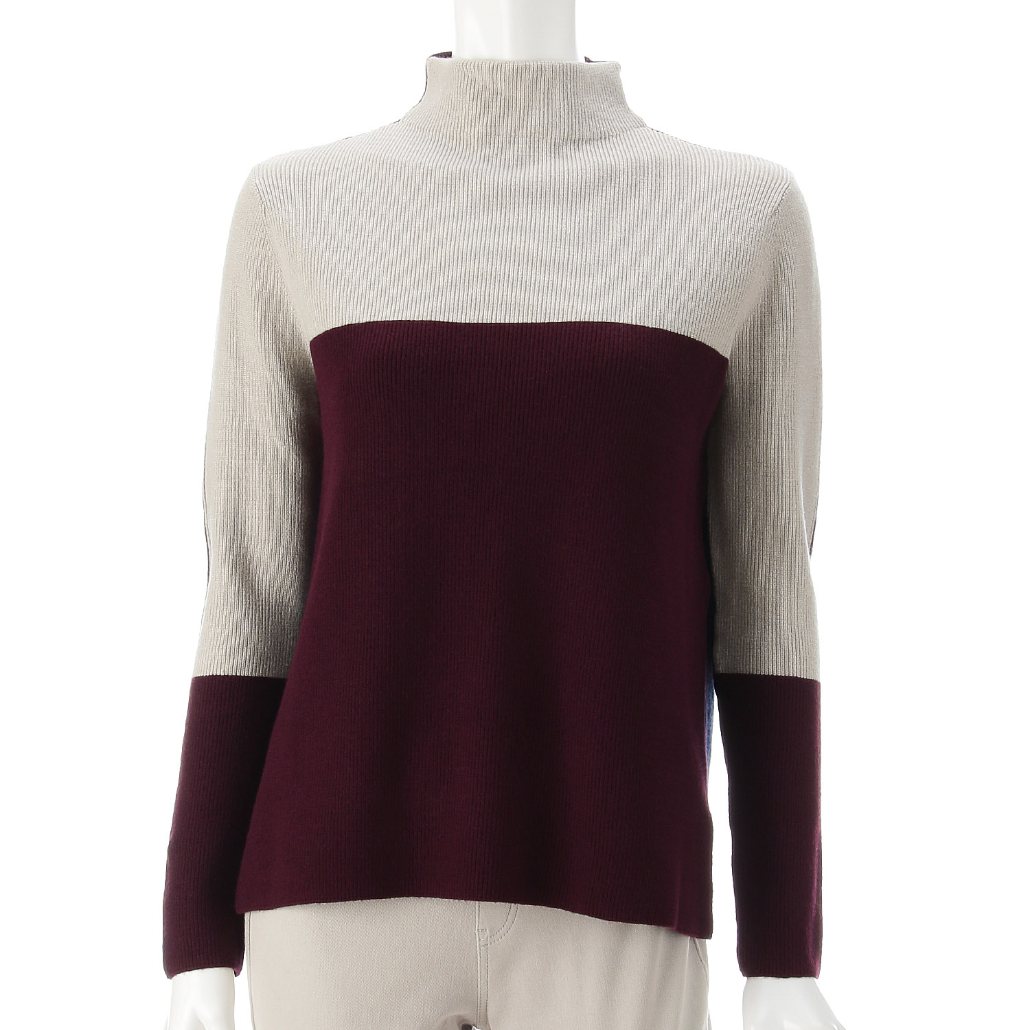 LAPIS ROUGE 三配色2WAYセーター - 画像12