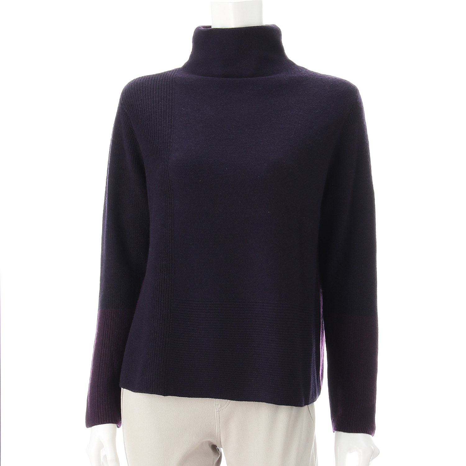 LAPIS ROUGE 編地ミックス2WAYセーター - 画像12