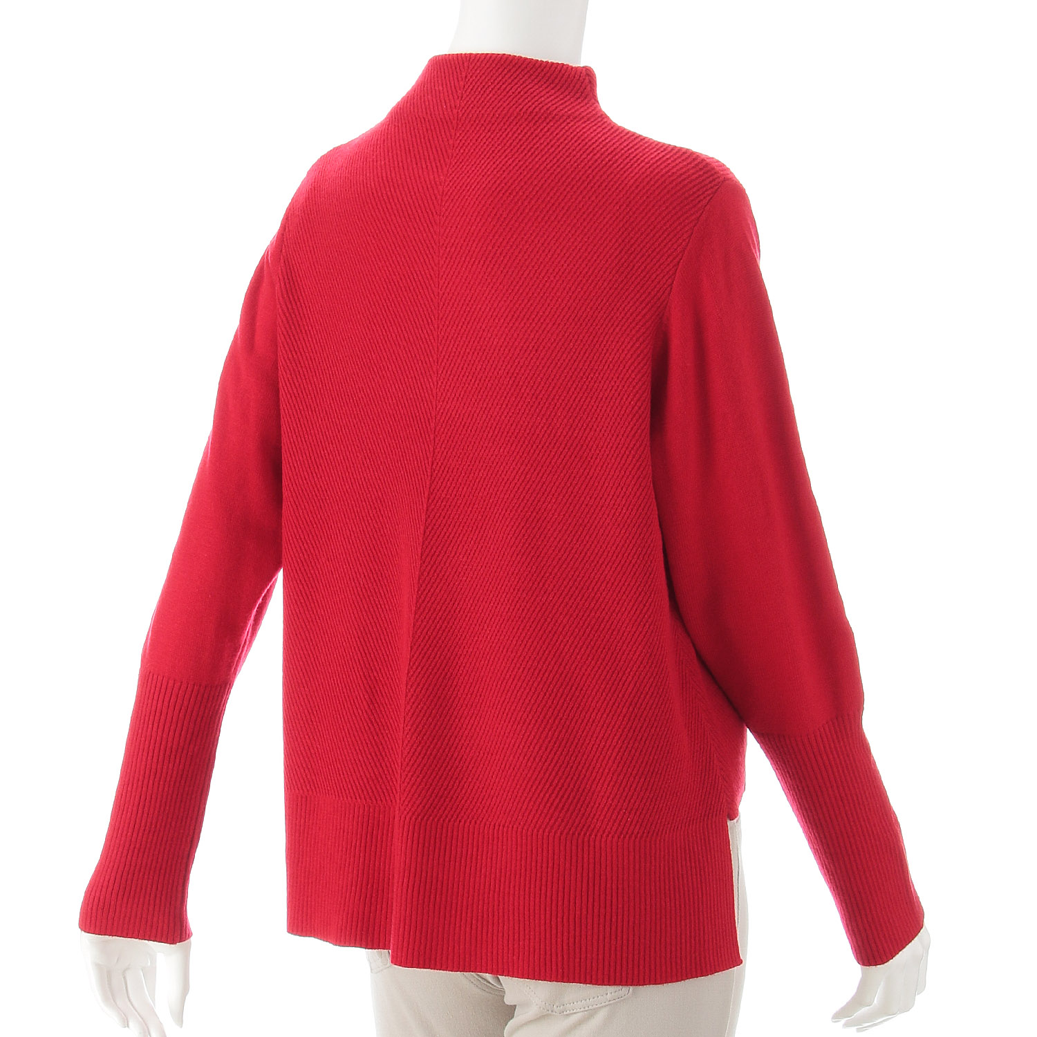 LAPIS ROUGE 編地ミックスVうねセーター - 画像5