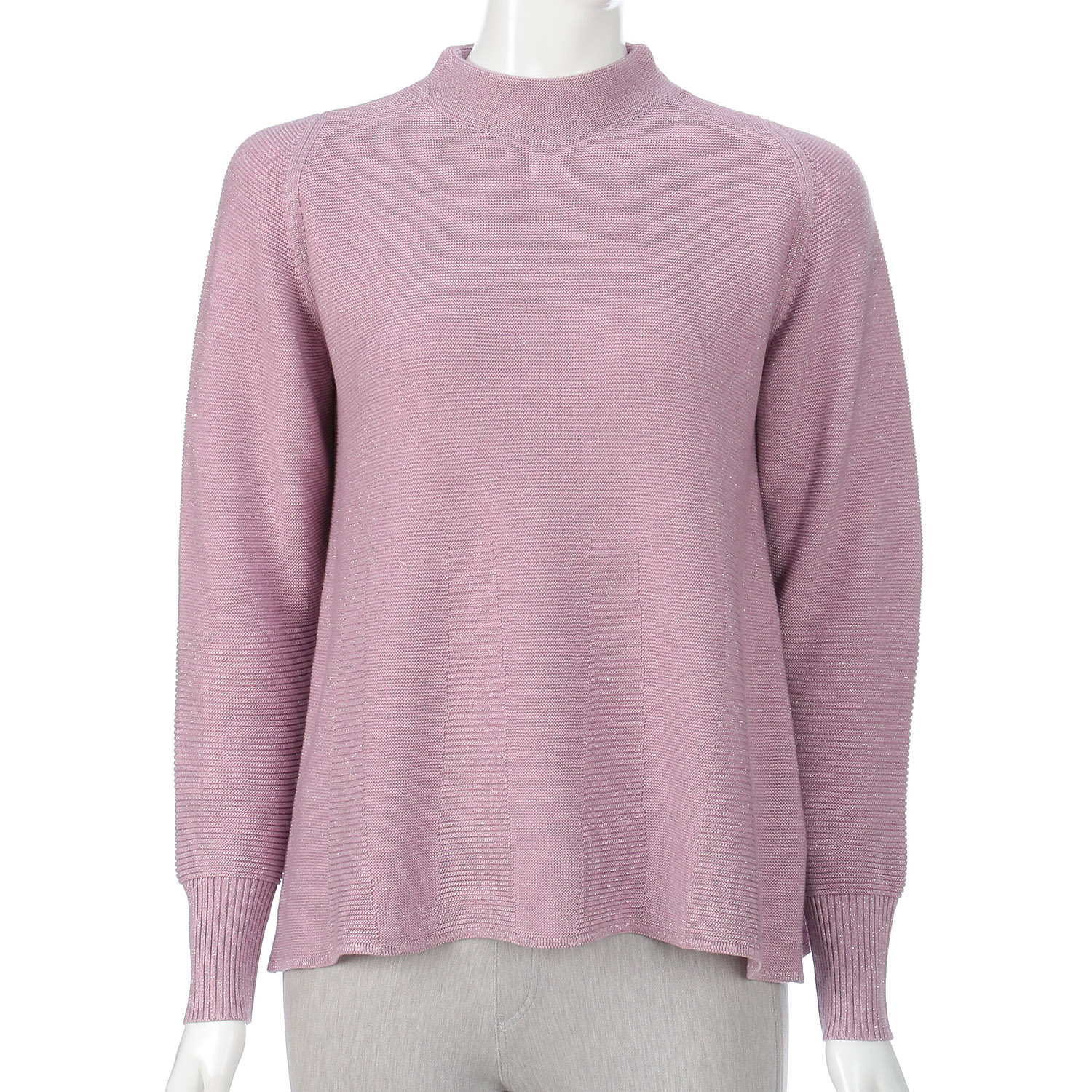 LAPIS ROUGE 編地ミックスラメ混セーター