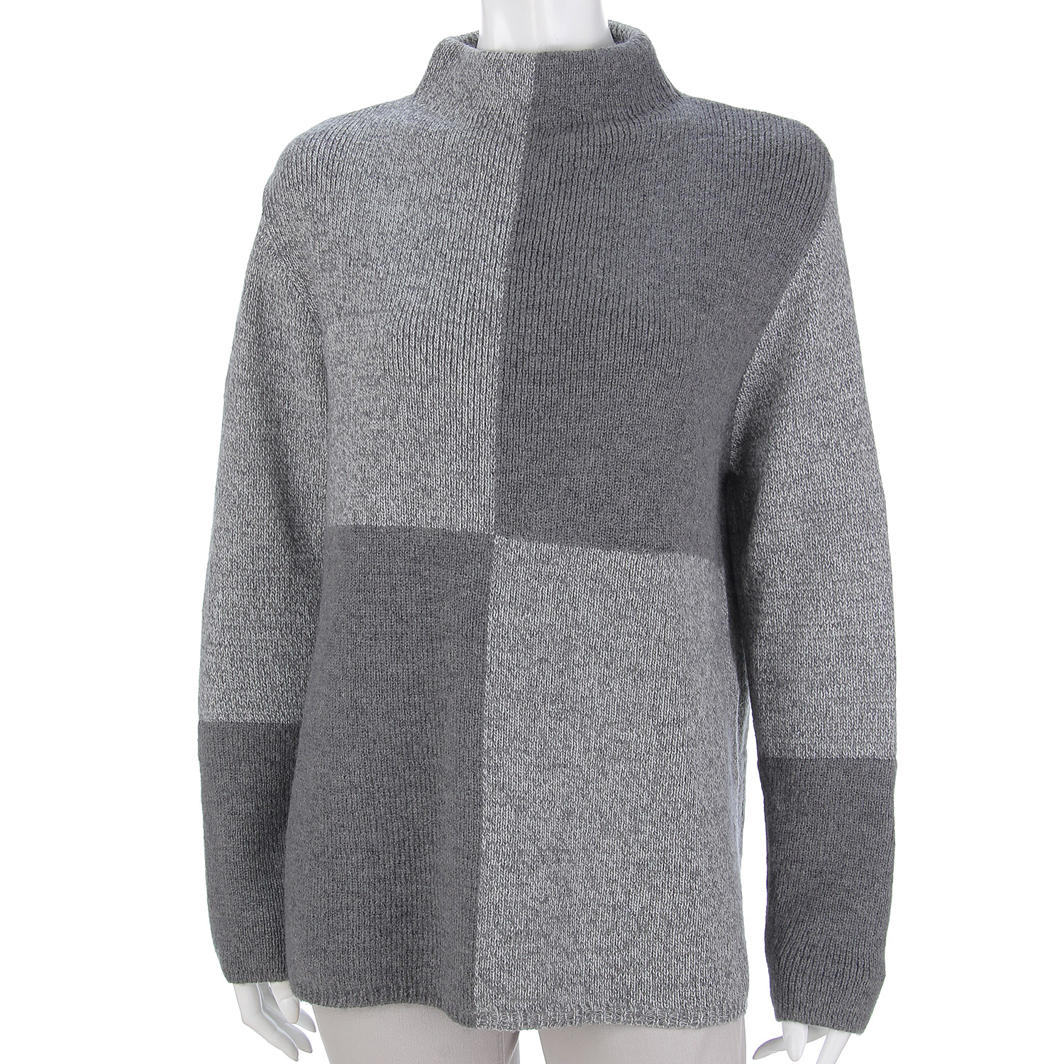 LAPIS ROUGE アルパカ混配色セーター