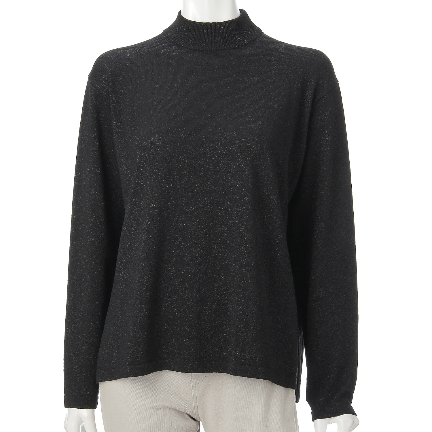 LAPIS ROUGE ラメ混天竺セーター - 画像3