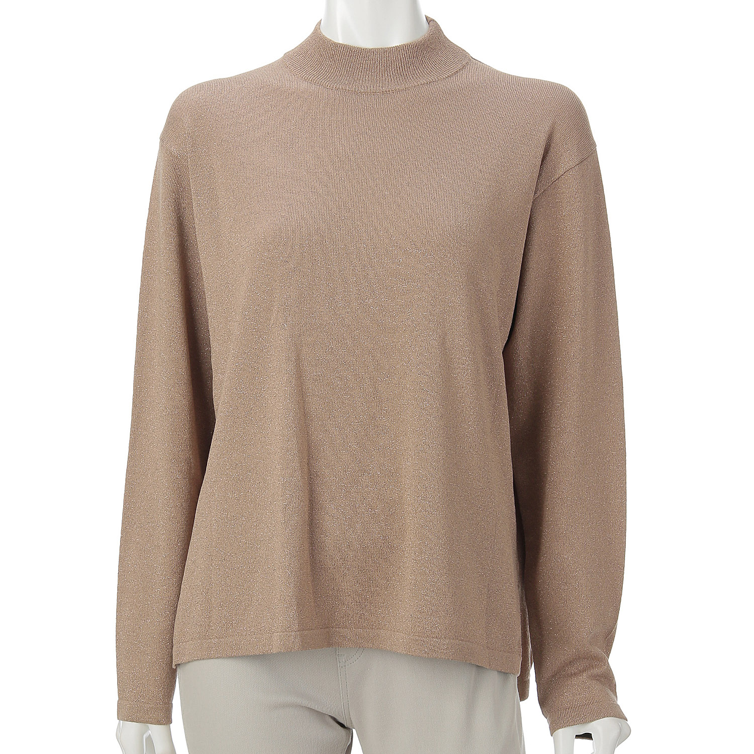 LAPIS ROUGE ラメ混天竺セーター - 画像8