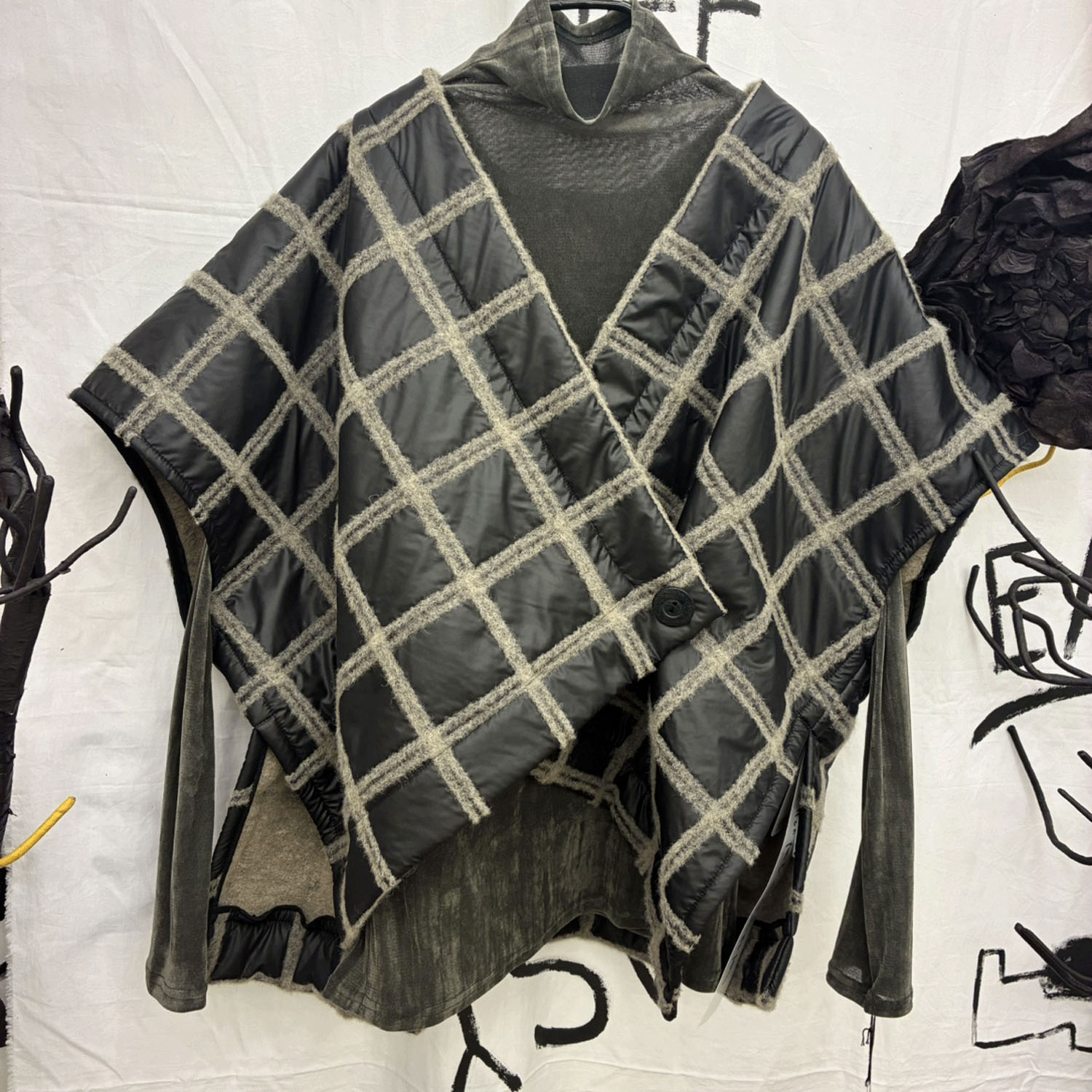 jalanjalan ブロックラインキルティングベスト - 画像2