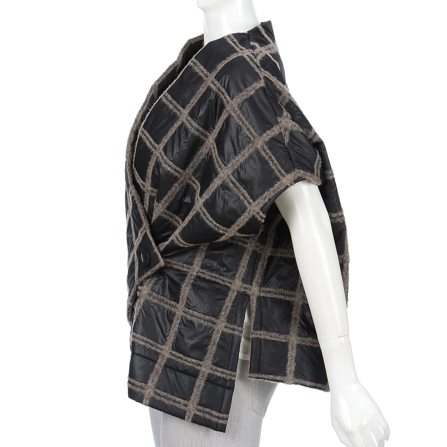 jalanjalan ブロックラインキルティングベスト - 画像4