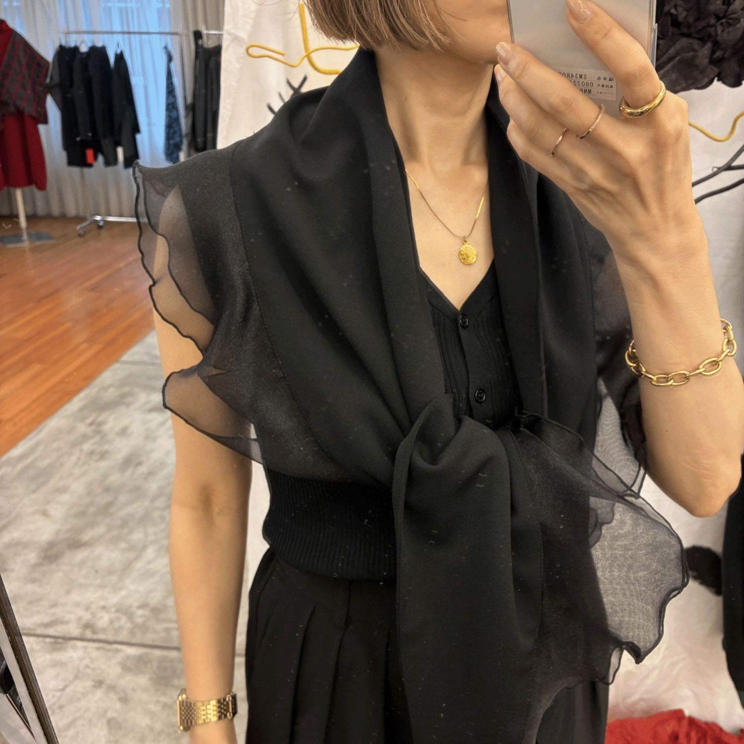 jalanjalan オーガンポンテスカーフ - 画像10