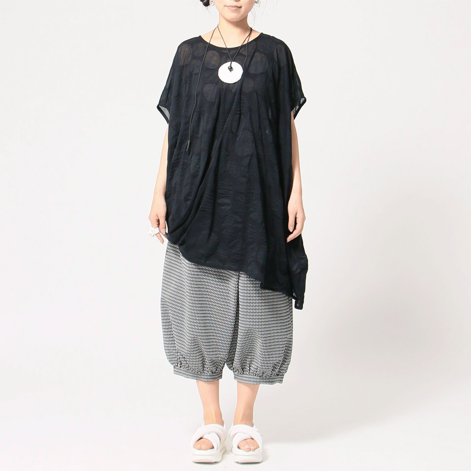 jalan jalan リップル天竺ブラウス - 画像5