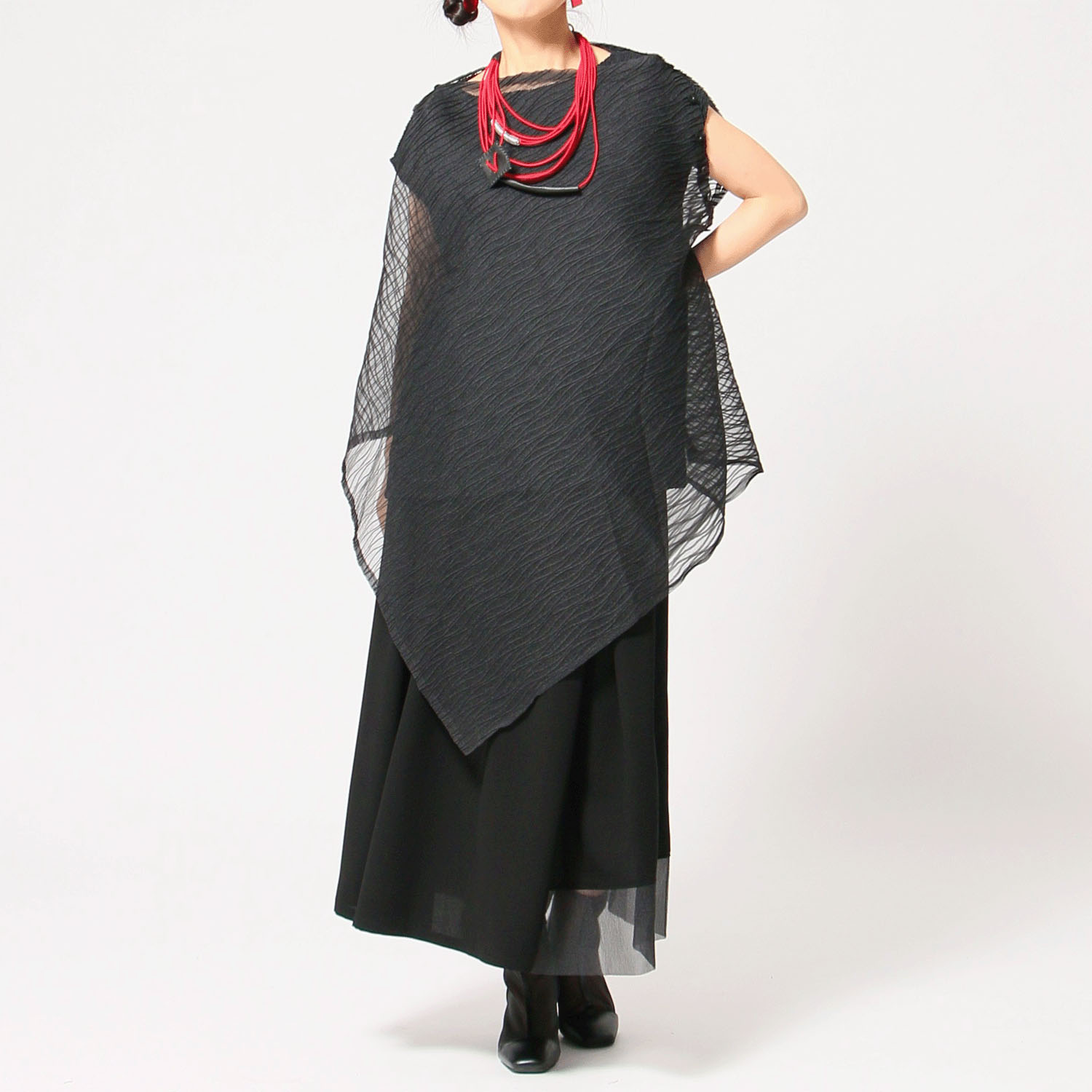 jalan jalan KUROオーガンジーブラウス - 画像3