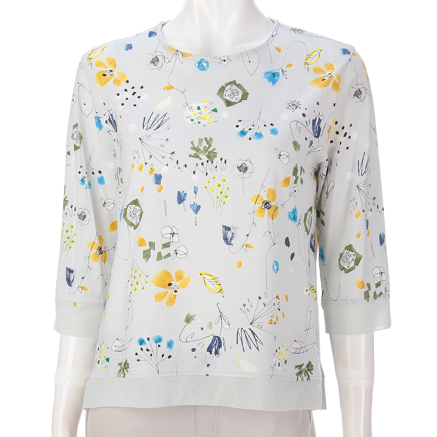 LAPIS ROUGE チュール切替イラスト柄プルオーバー - 画像2